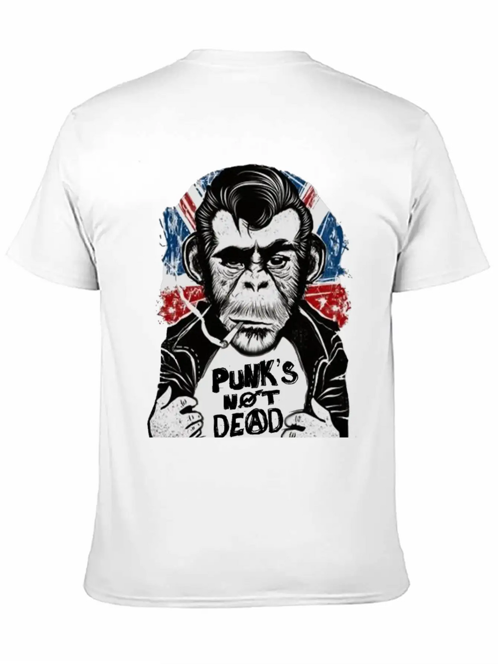 Chimp - 'PUNK'S NOT DEAD' Unisex Casual T-Shirt – Clean Design For Daily Comfort