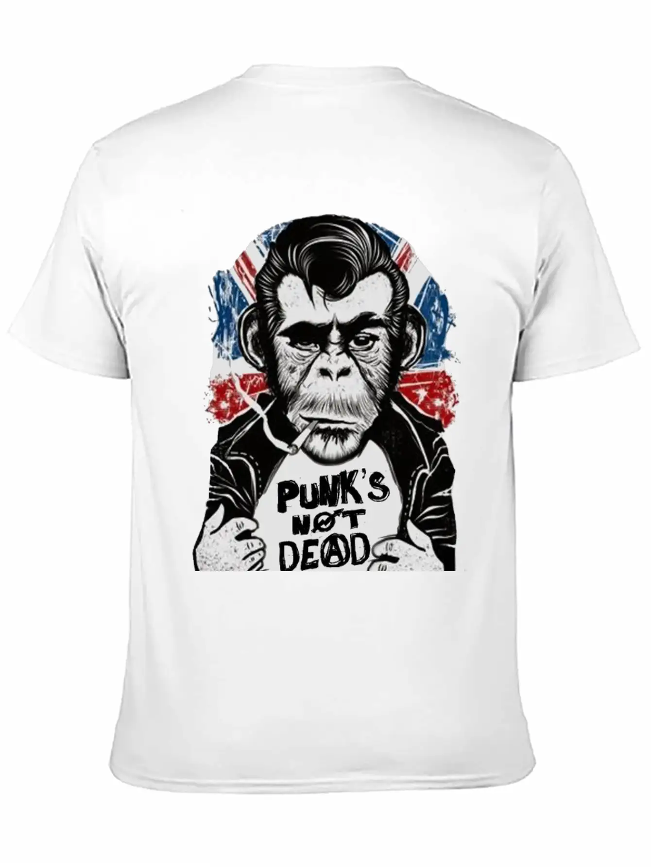 Chimp - 'PUNK'S NOT DEAD' Unisex Casual T-Shirt – Clean Design For Daily Comfort