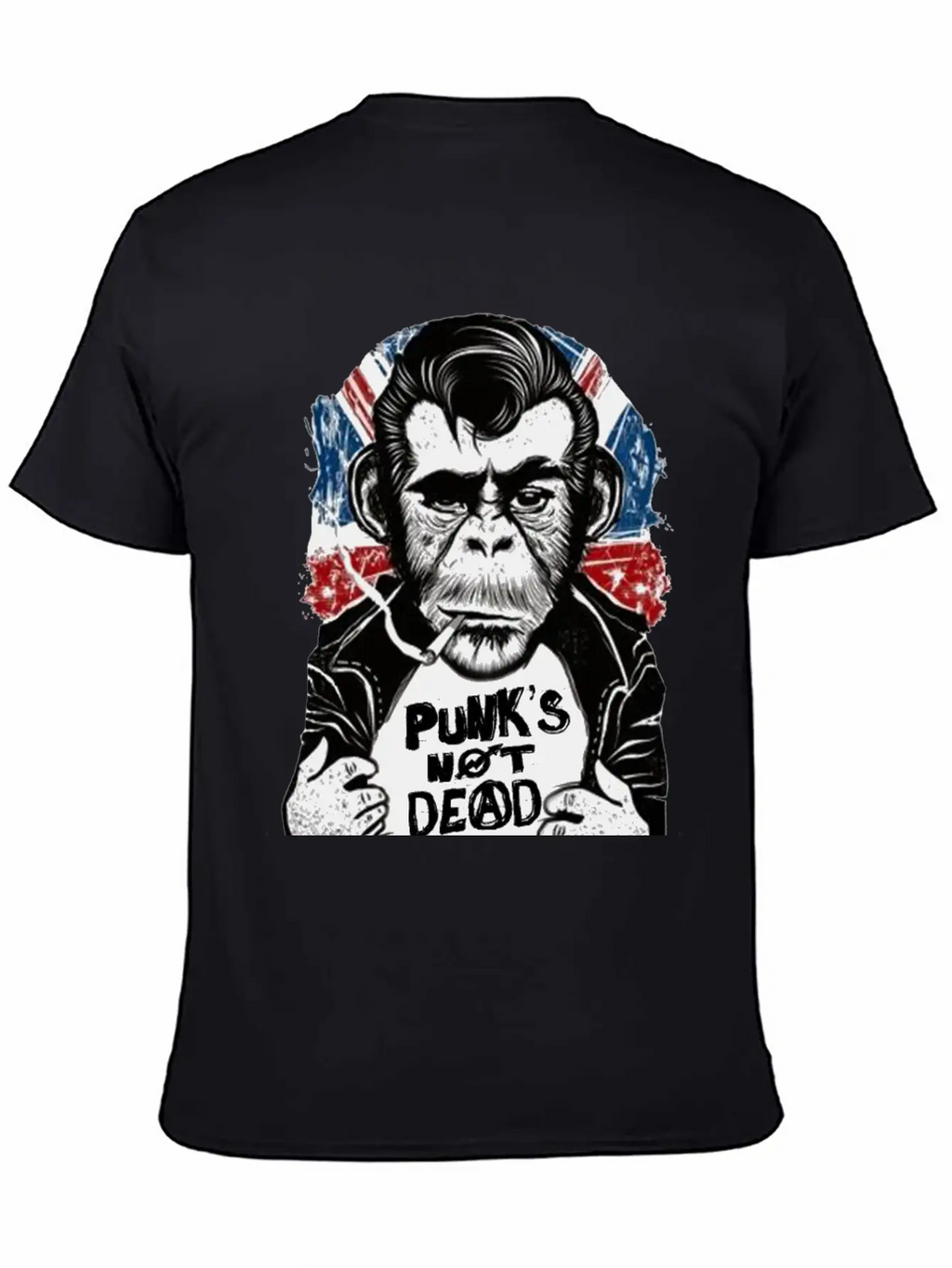 Chimp - 'PUNK'S NOT DEAD' Unisex Casual T-Shirt – Clean Design For Daily Comfort