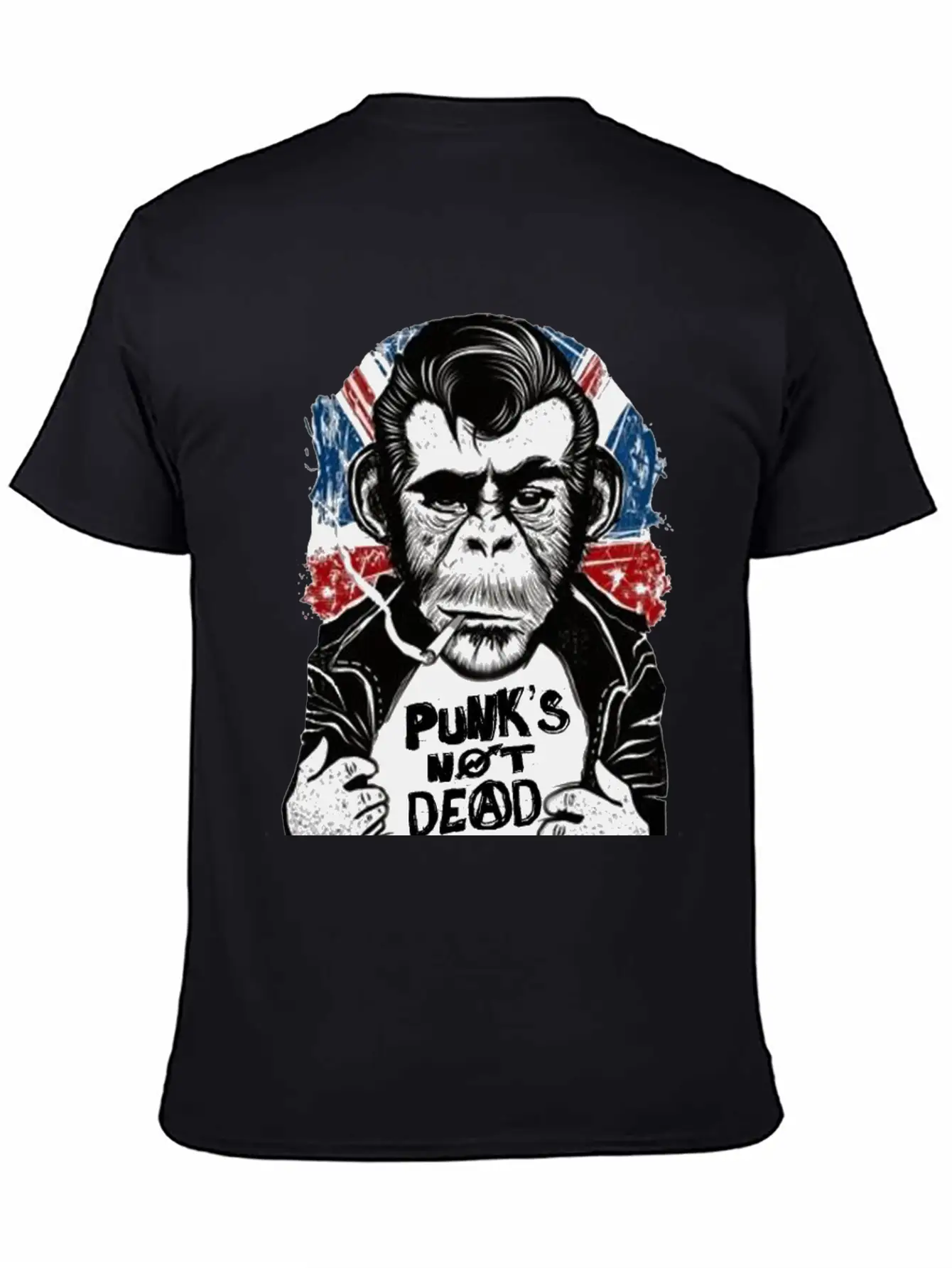 Chimp - 'PUNK'S NOT DEAD' Unisex Casual T-Shirt – Clean Design For Daily Comfort