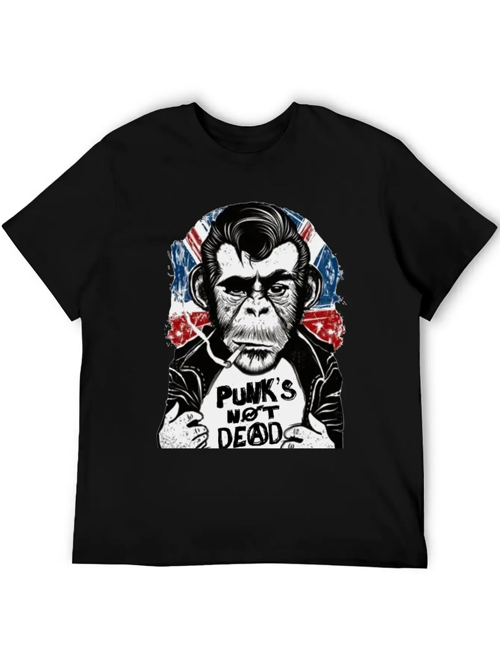 Chimp - 'PUNK'S NOT DEAD' Unisex Casual T-Shirt – Clean Design For Daily Comfort
