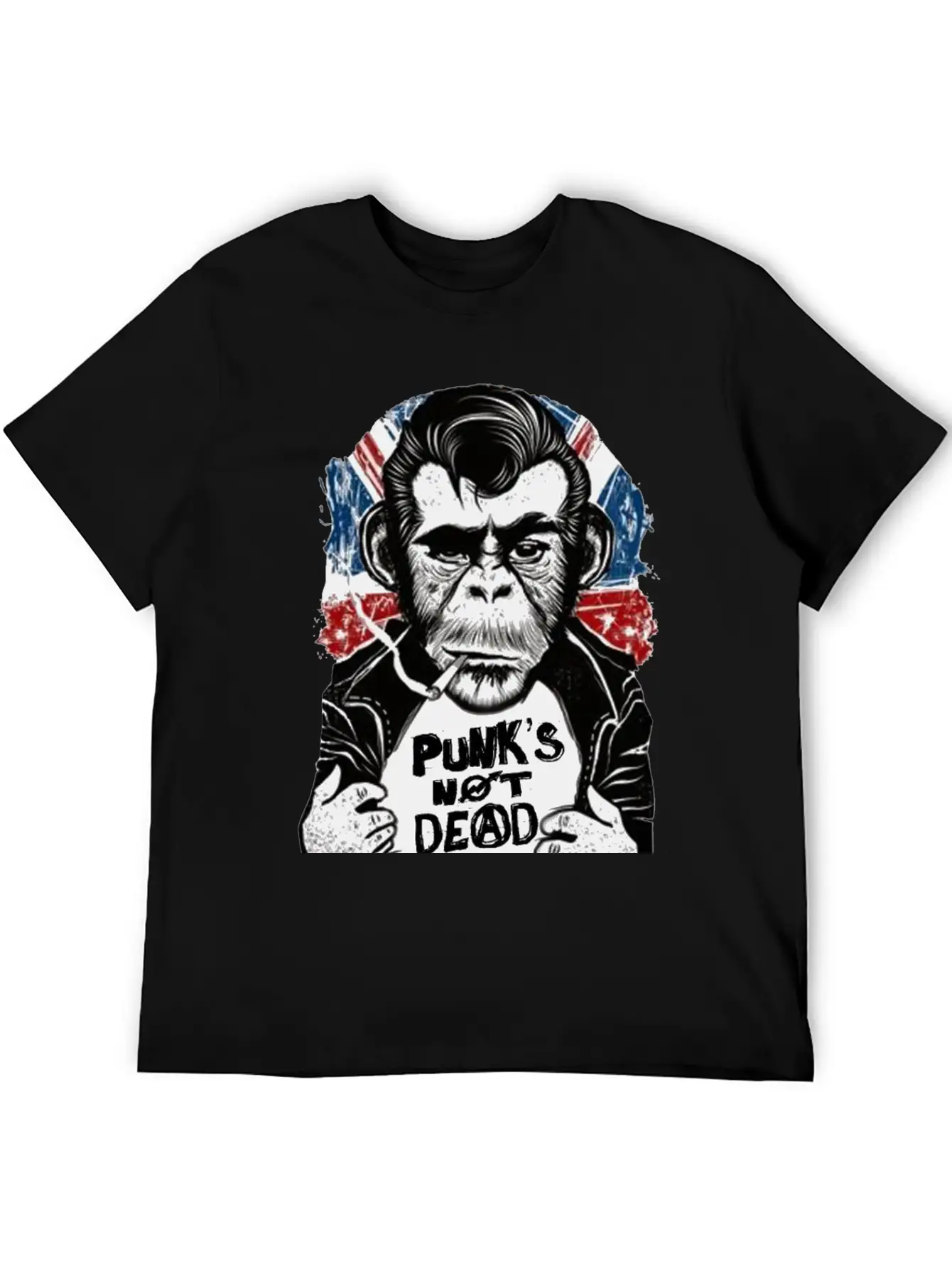 Chimp - 'PUNK'S NOT DEAD' Unisex Casual T-Shirt – Clean Design For Daily Comfort