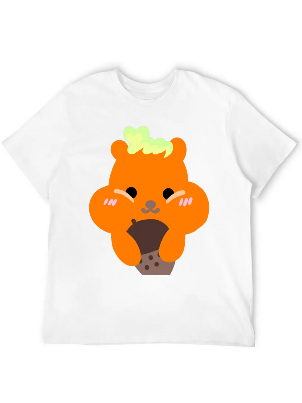 Chipmunk Loves Acorn, Yum Breathable Soft Cotton T-Shirt – Timeless Casual Look