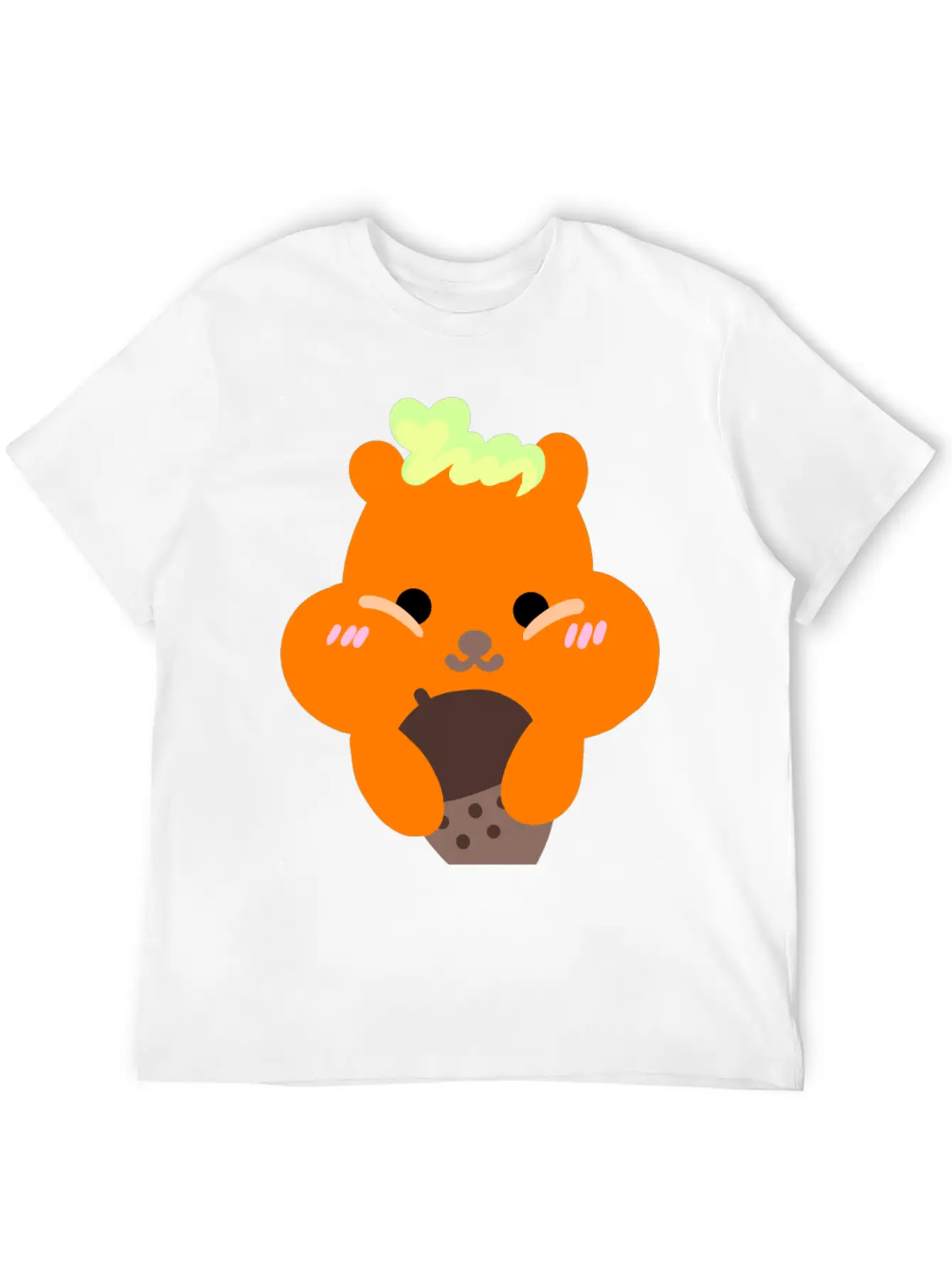 Chipmunk Loves Acorn, Yum Breathable Soft Cotton T-Shirt – Timeless Casual Look