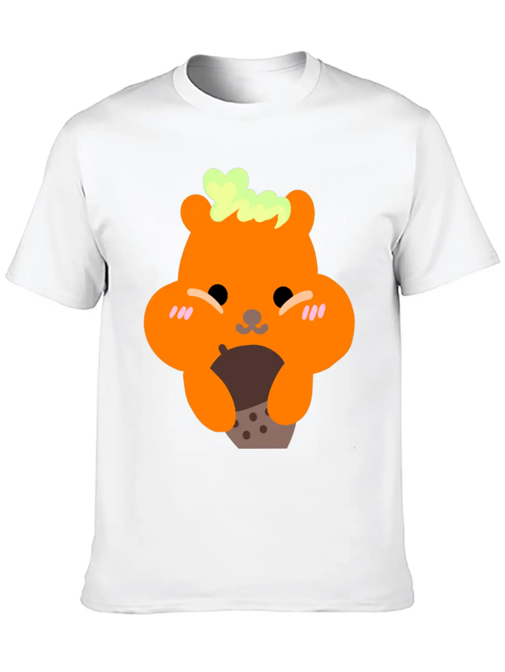 Chipmunk Loves Acorn, Yum Breathable Soft Cotton T-Shirt – Timeless Casual Look