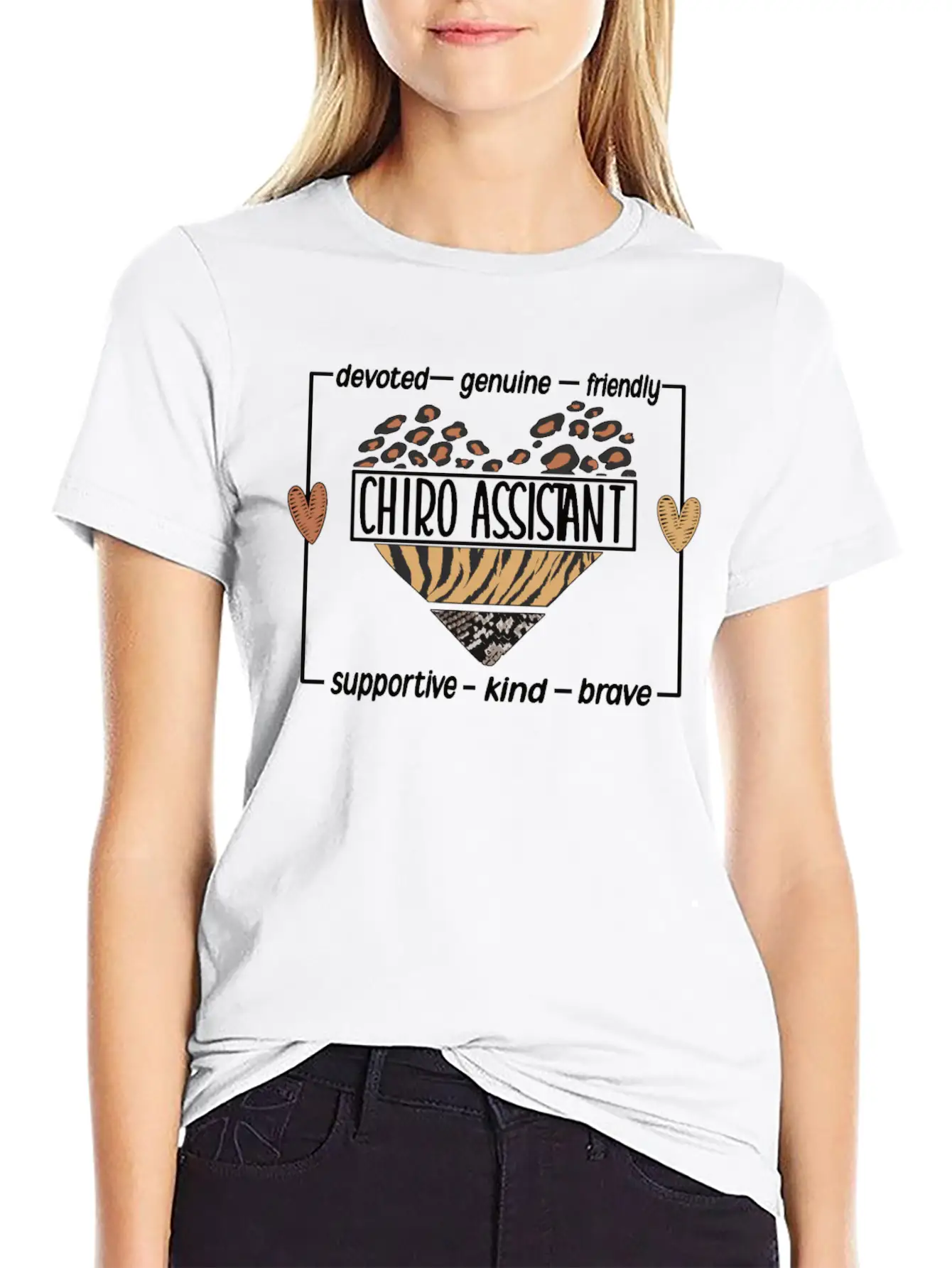 Chiropractic Assistant Appreciation Chiropractor Casual Graphic T-Shirt – Simple And Comfortable Daily Wear