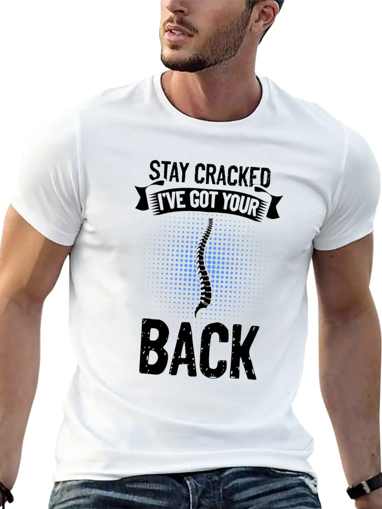 Chiropractic Funny Quote For A Spine Whisperer Casual Graphic T-Shirt – Simple And Comfortable Daily Wear