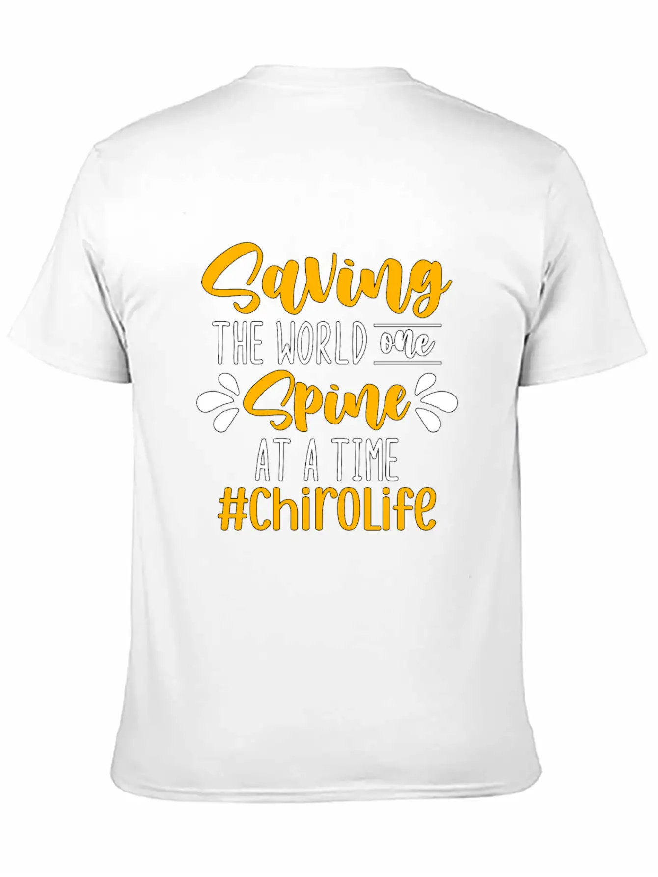 Chiropractic Saving The World Massage Chiropractor Classic Fit Graphic Tee For Daily Comfort – Unisex Cotton Shirt