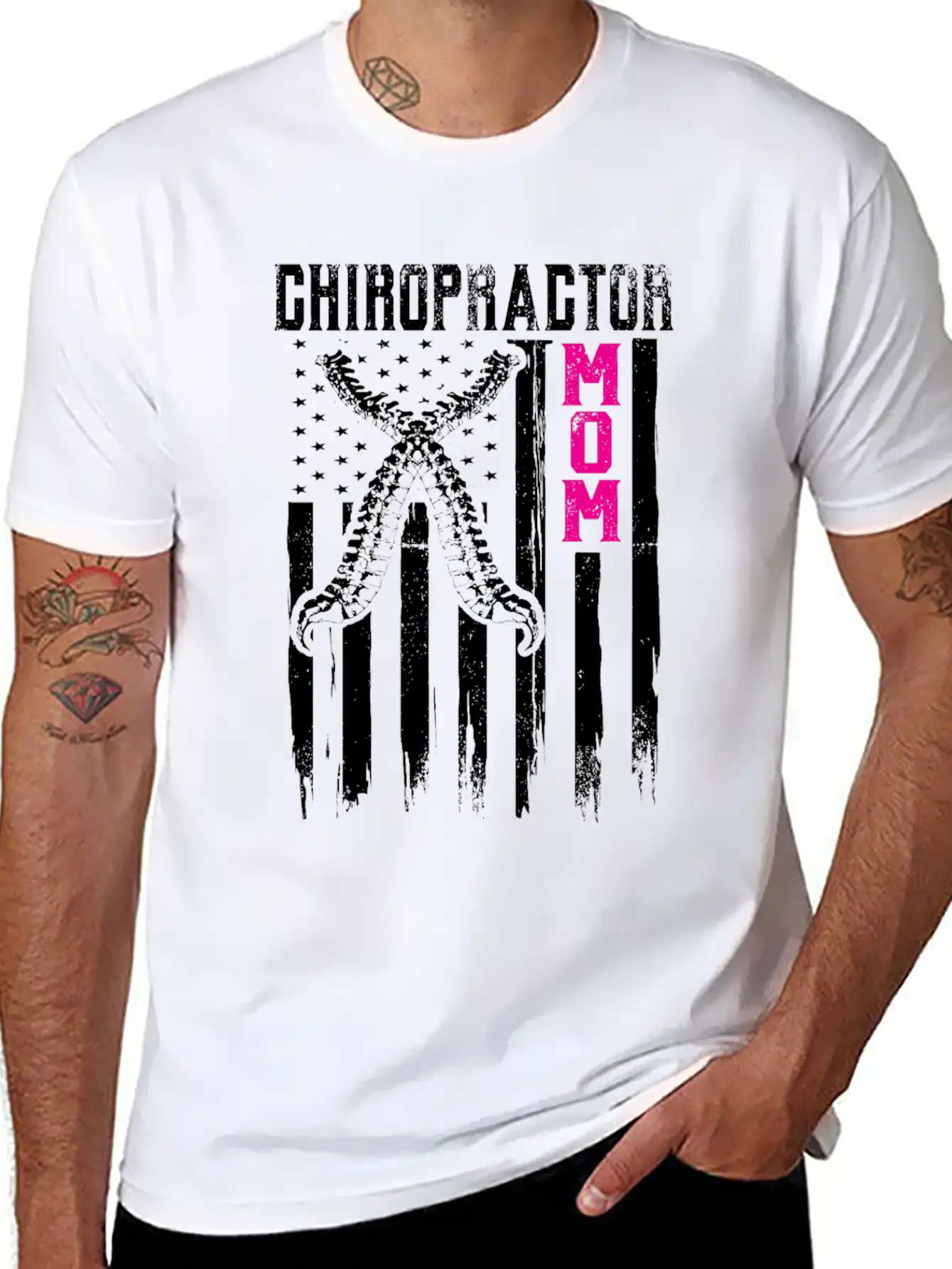 Chiropractic Spine Treatment Art Strong Spinal Unisex Short Sleeve Soft Cotton T-Shirt – Casual Everyday Wear