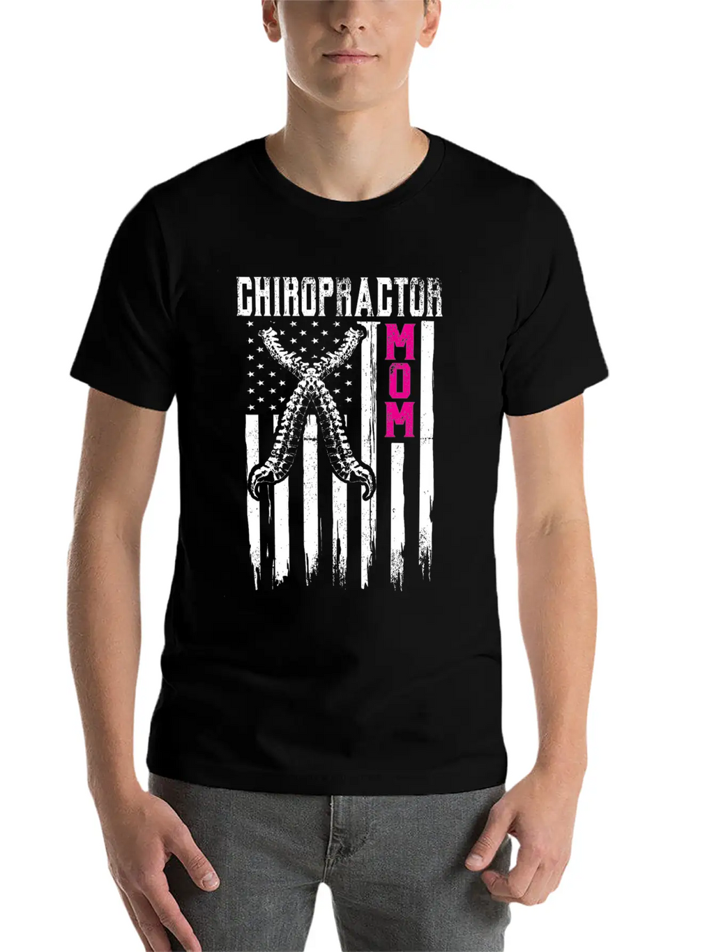 Chiropractic Spine Treatment Art Strong Spinal Unisex Short Sleeve Soft Cotton T-Shirt – Casual Everyday Wear