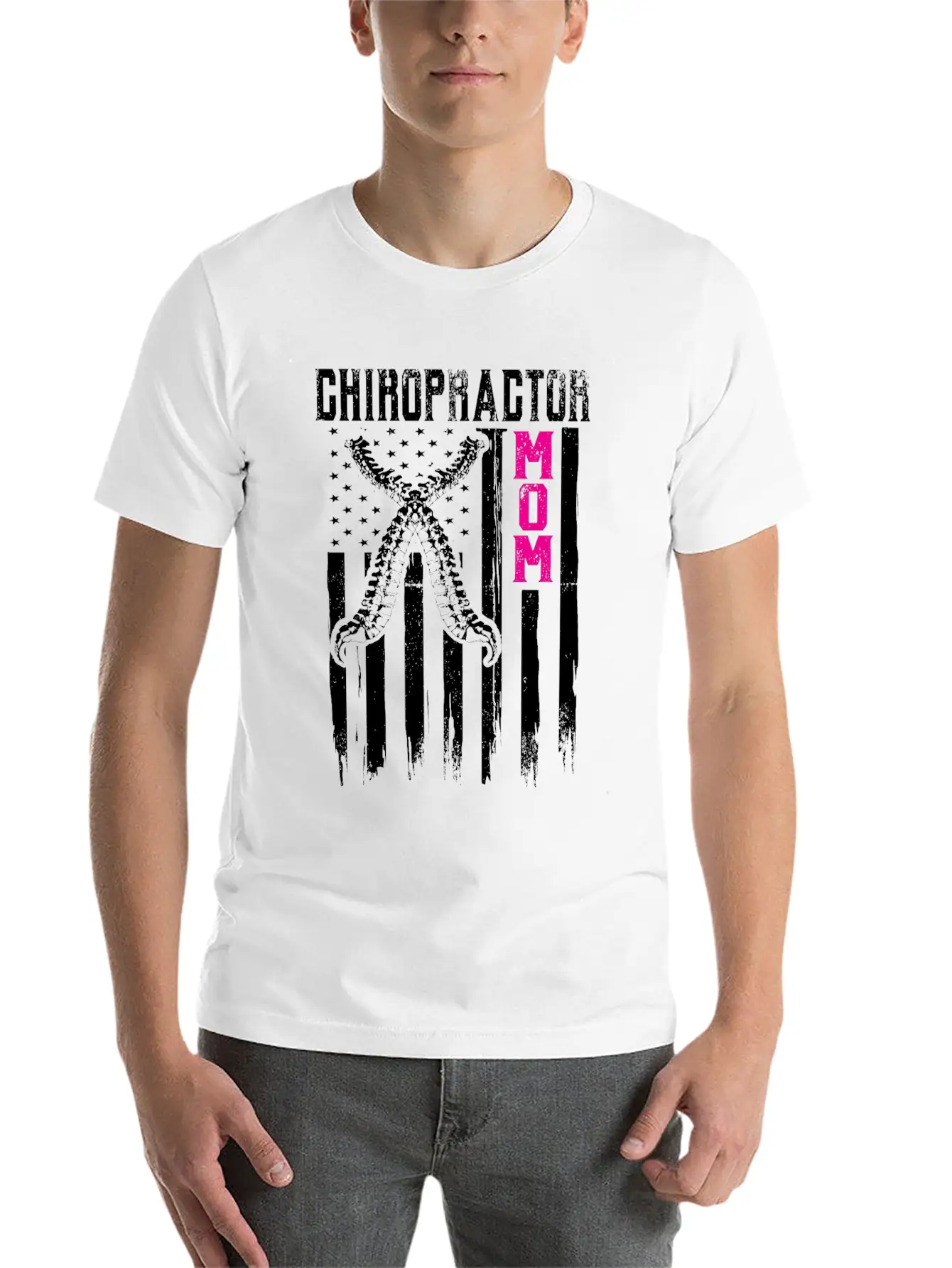 Chiropractic Spine Treatment Art Strong Spinal Unisex Short Sleeve Soft Cotton T-Shirt – Casual Everyday Wear