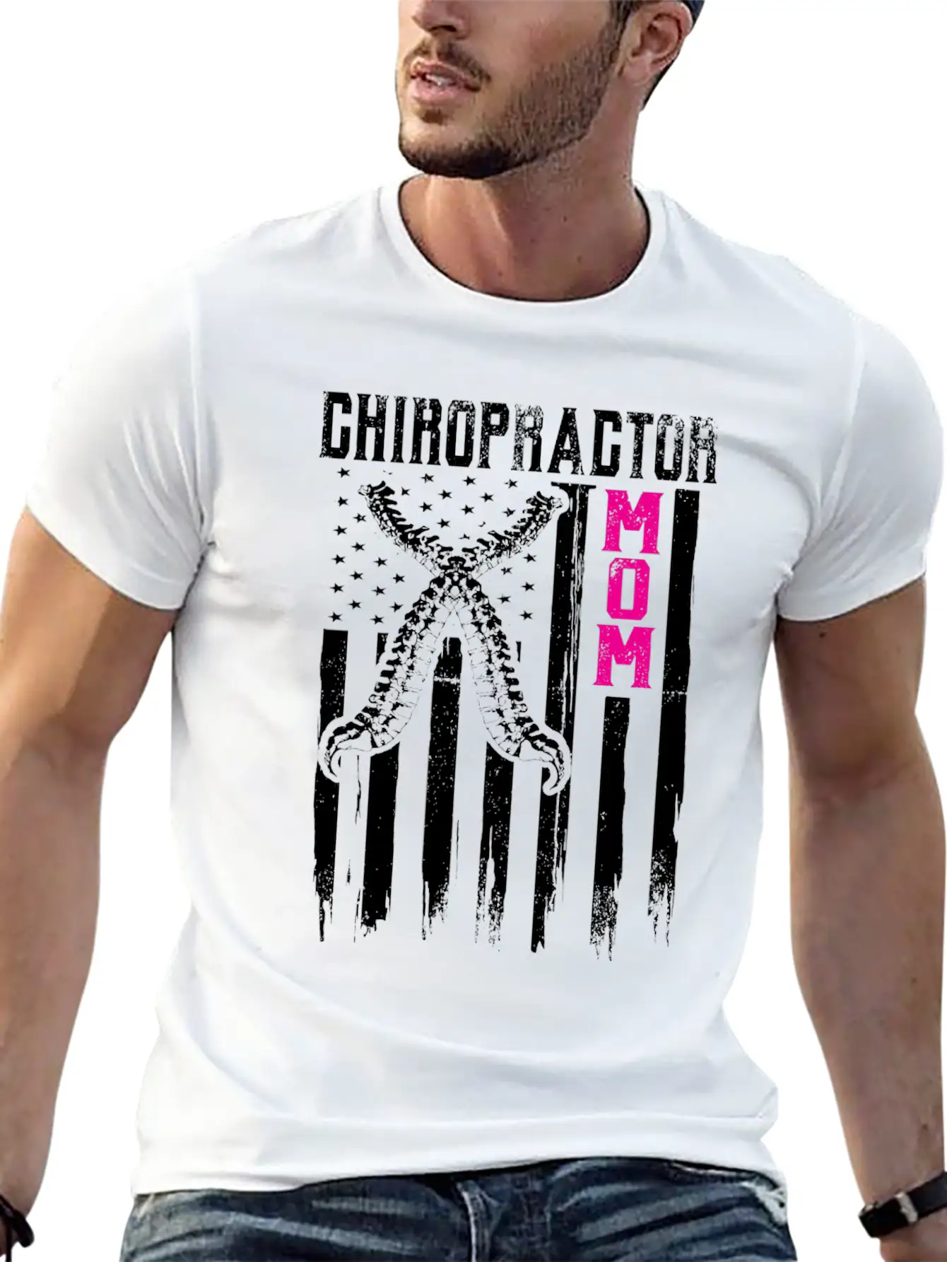 Chiropractic Spine Treatment Art Strong Spinal Unisex Short Sleeve Soft Cotton T-Shirt – Casual Everyday Wear