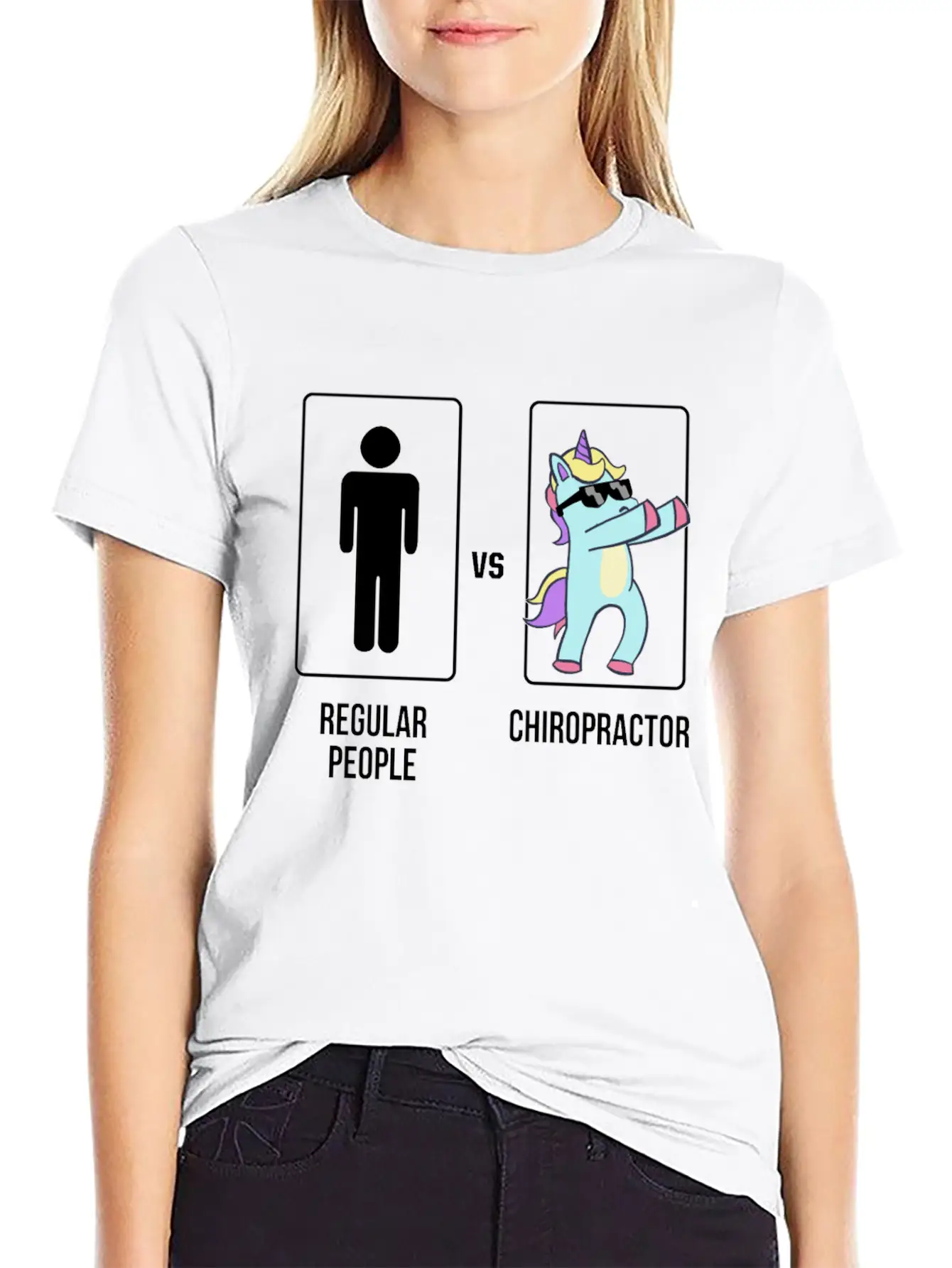 Chiropractic Spine Treatment Unicorn Spinal Stylish Everyday T-Shirt – Unisex Basic Cotton Tee