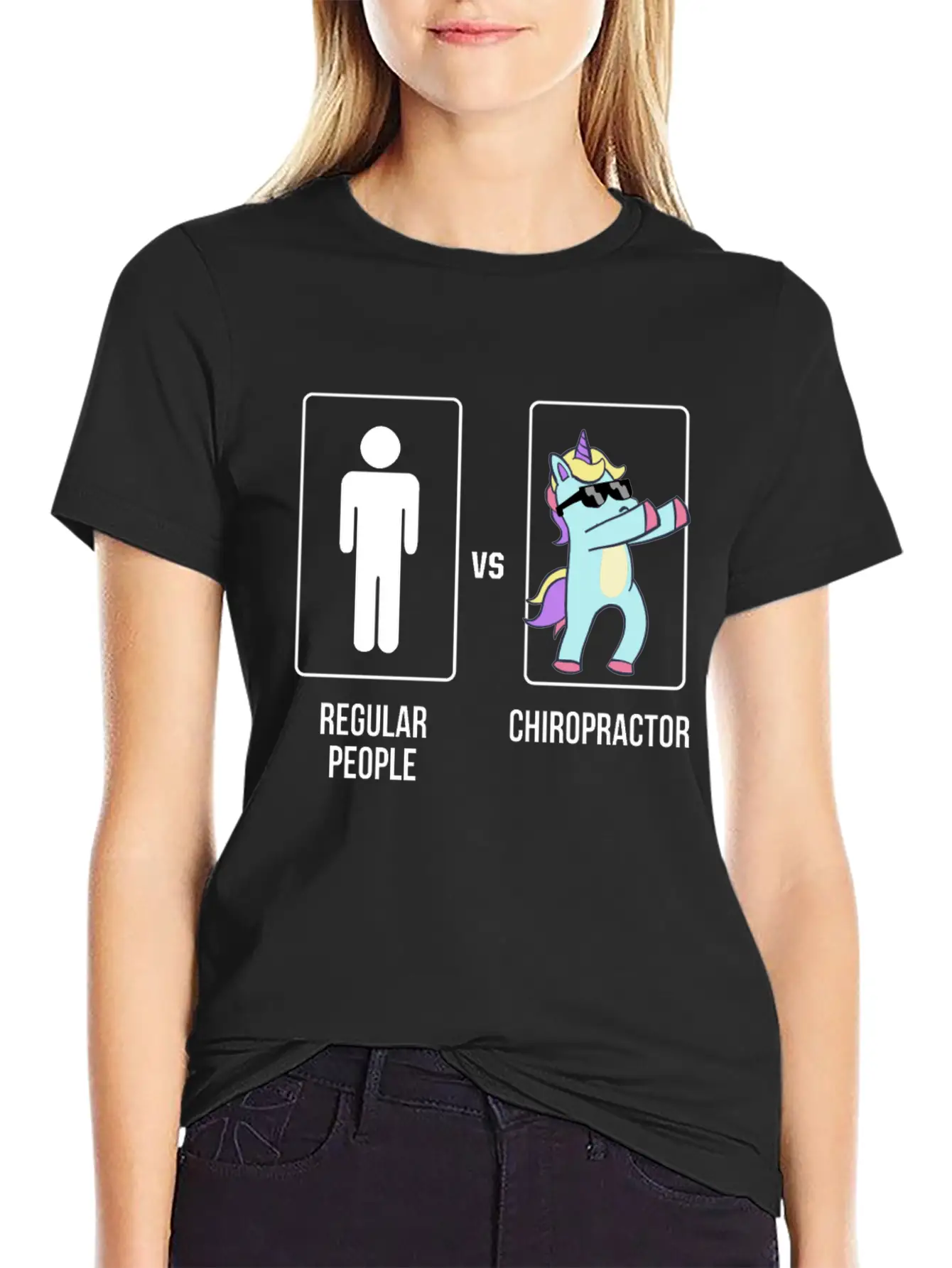 Chiropractic Spine Treatment Unicorn Spinal Stylish Everyday T-Shirt – Unisex Basic Cotton Tee