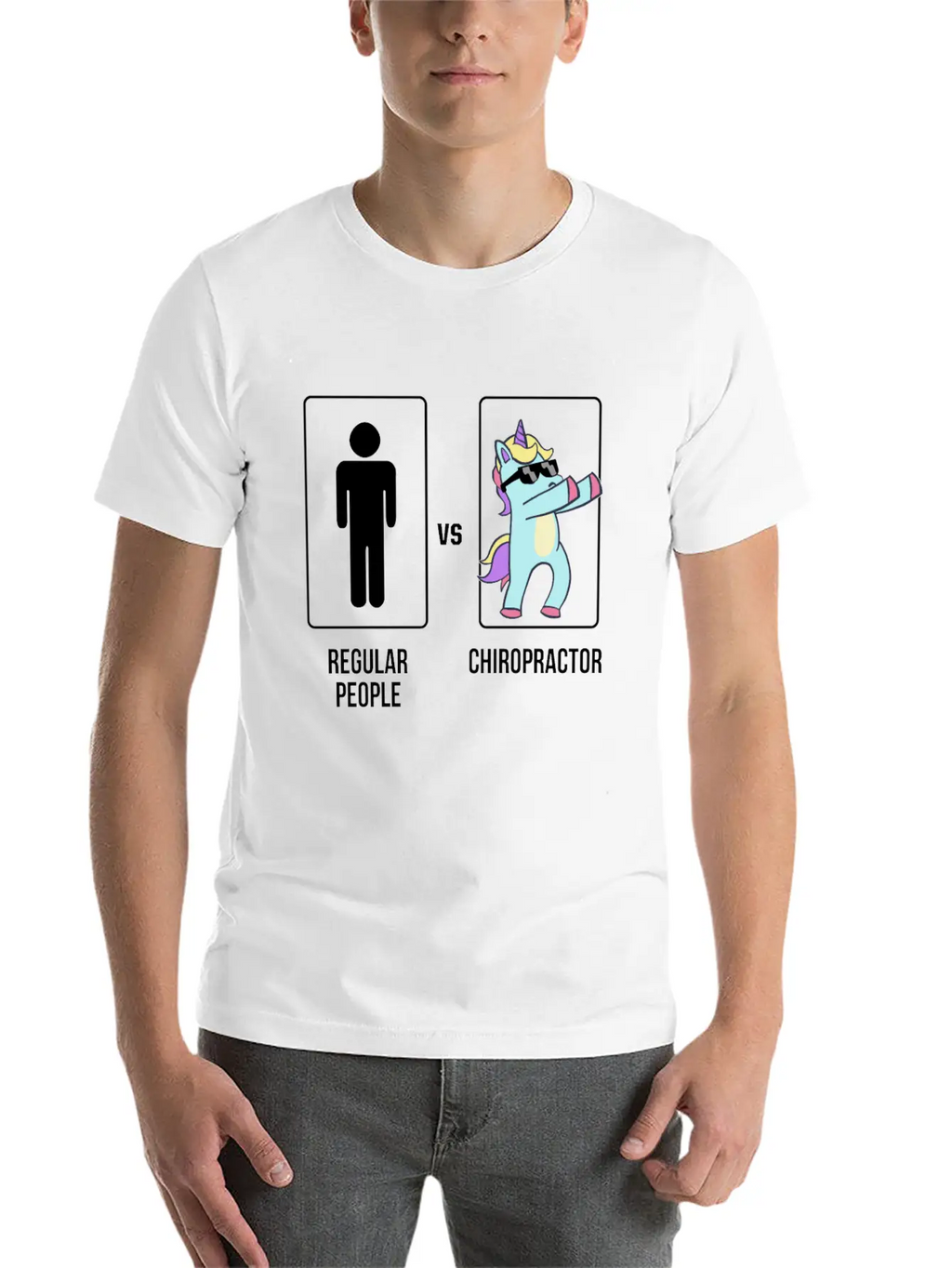 Chiropractic Spine Treatment Unicorn Spinal Stylish Everyday T-Shirt – Unisex Basic Cotton Tee
