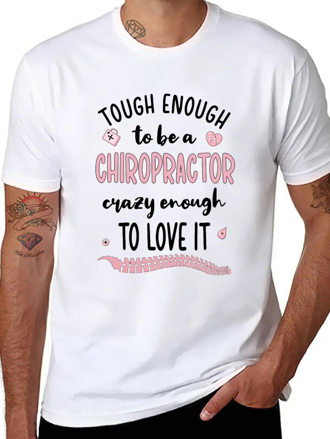 Chiropractor Chiropractic Week Funny Chiropractor Unisex Short Sleeve Soft Cotton T-Shirt – Casual Everyday Wear