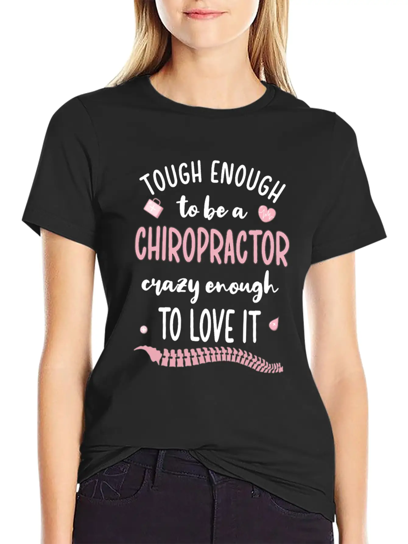 Chiropractor Chiropractic Week Funny Chiropractor Unisex Short Sleeve Soft Cotton T-Shirt – Casual Everyday Wear