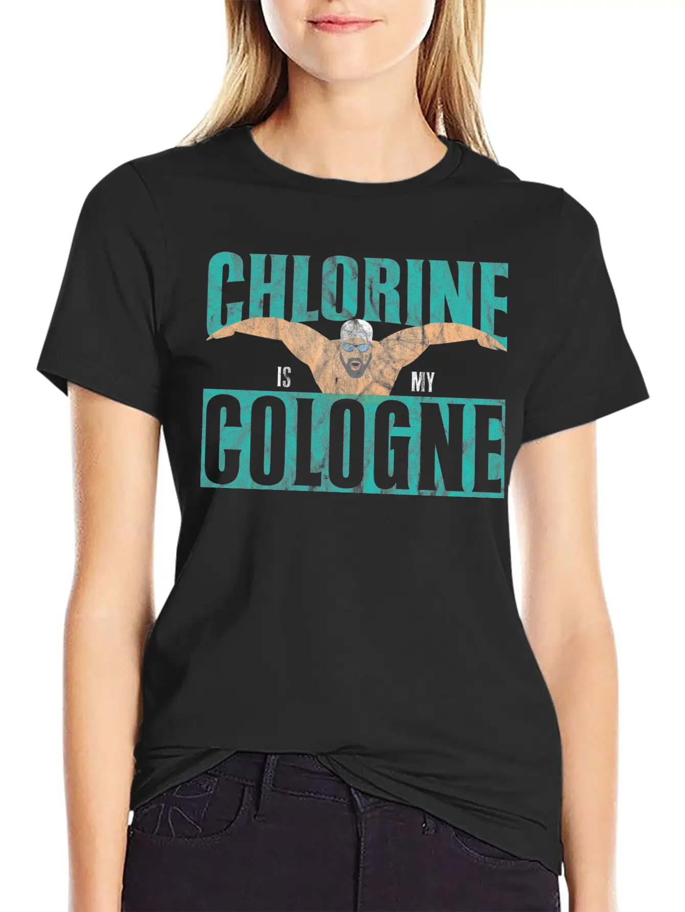 Chlorine Is My Cologne Funny Swimming Unisex Casual T-Shirt – Clean Design For Daily Comfort