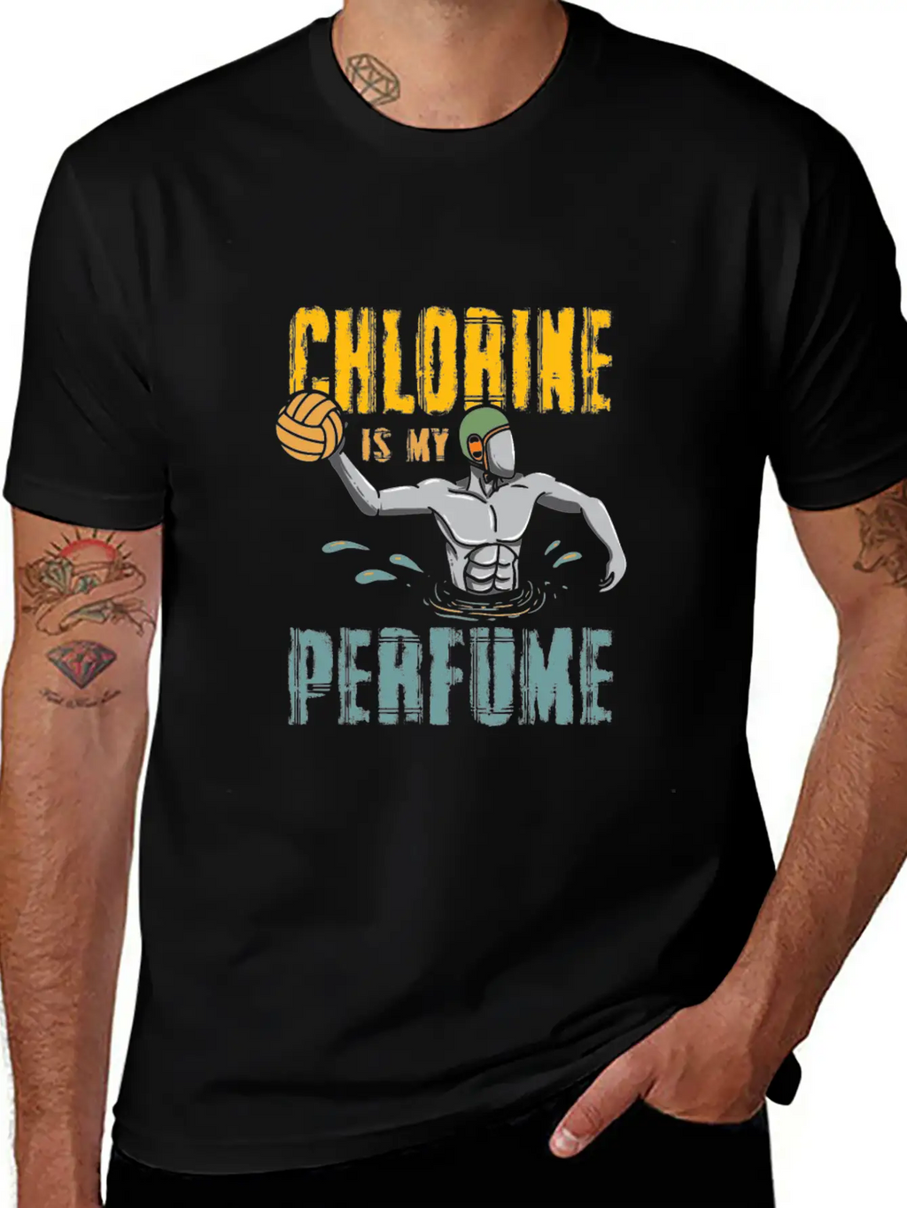 Chlorine Is My Perfume - Funny Water Polo Classic Fit Graphic Tee For Daily Comfort – Unisex Cotton Shirt