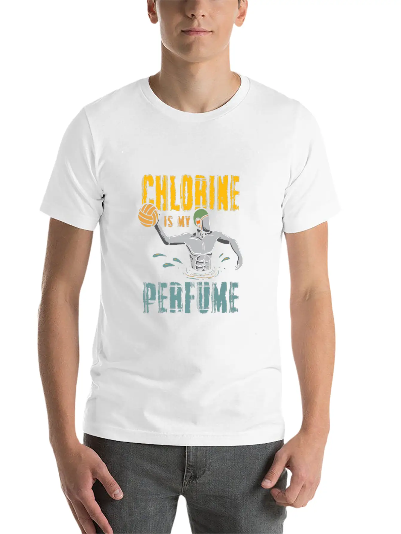 Chlorine Is My Perfume - Funny Water Polo Classic Fit Graphic Tee For Daily Comfort – Unisex Cotton Shirt
