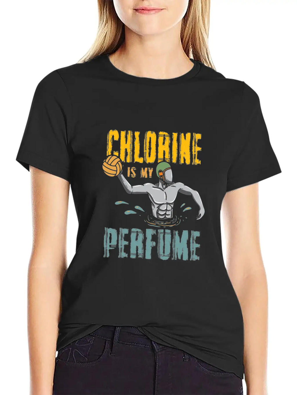 Chlorine Is My Perfume - Funny Water Polo Classic Fit Graphic Tee For Daily Comfort – Unisex Cotton Shirt