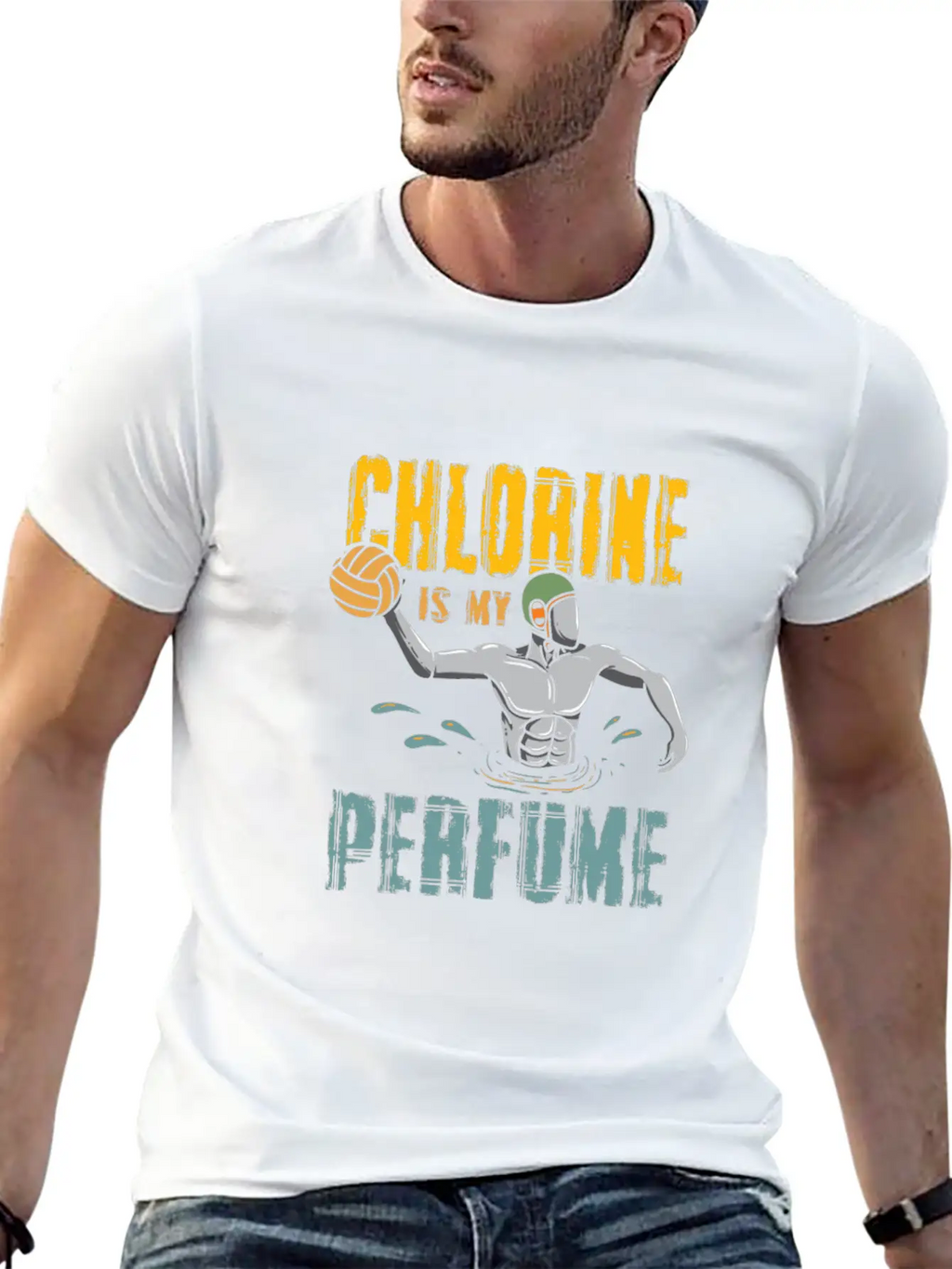Chlorine Is My Perfume - Funny Water Polo Classic Fit Graphic Tee For Daily Comfort – Unisex Cotton Shirt