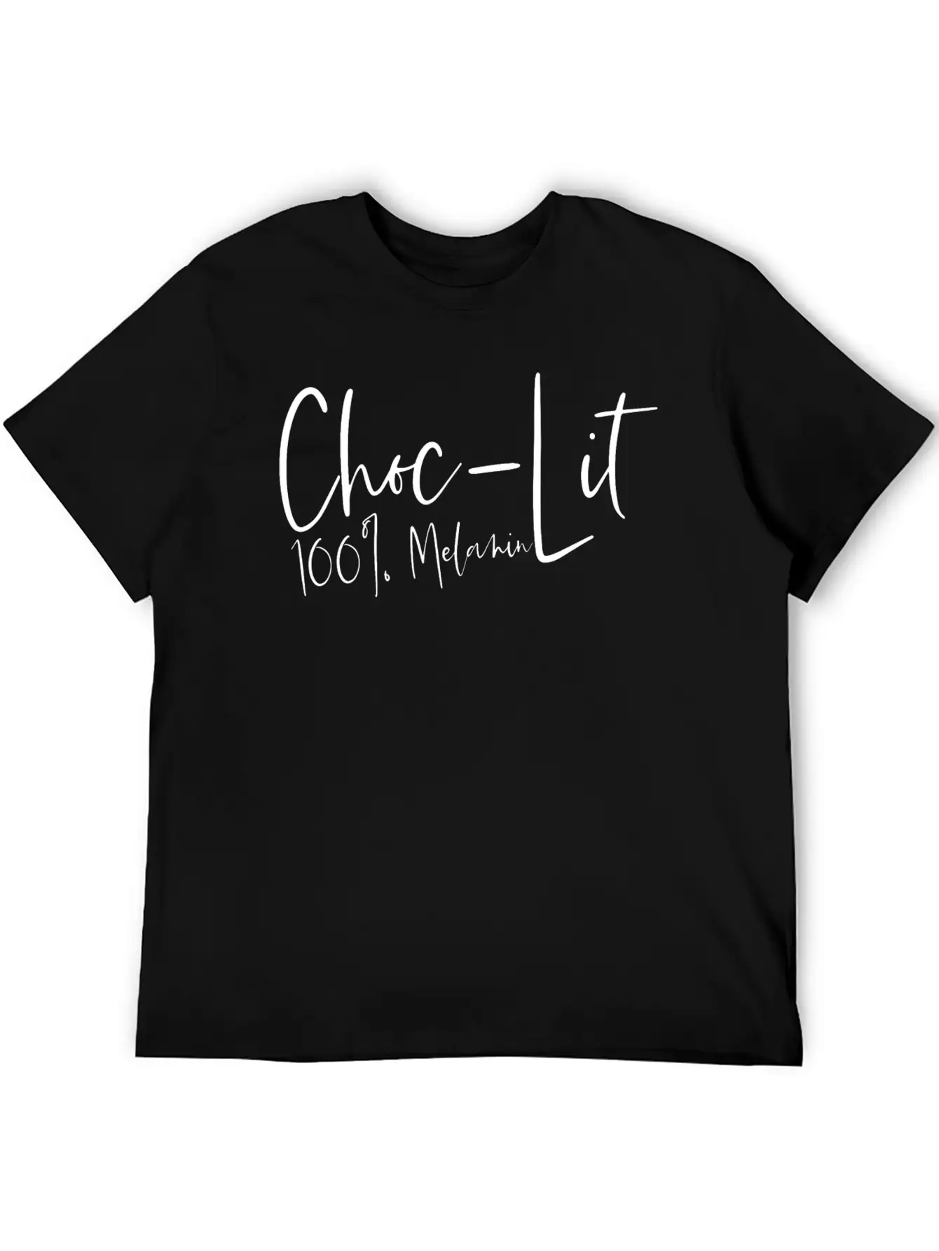 Choc-lit 100 Percent Melanin African American Unisex Casual T-Shirt – Clean Design For Daily Comfort