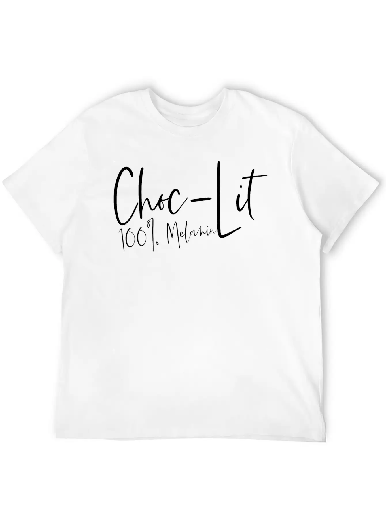 Choc-lit 100 Percent Melanin African American Unisex Casual T-Shirt – Clean Design For Daily Comfort