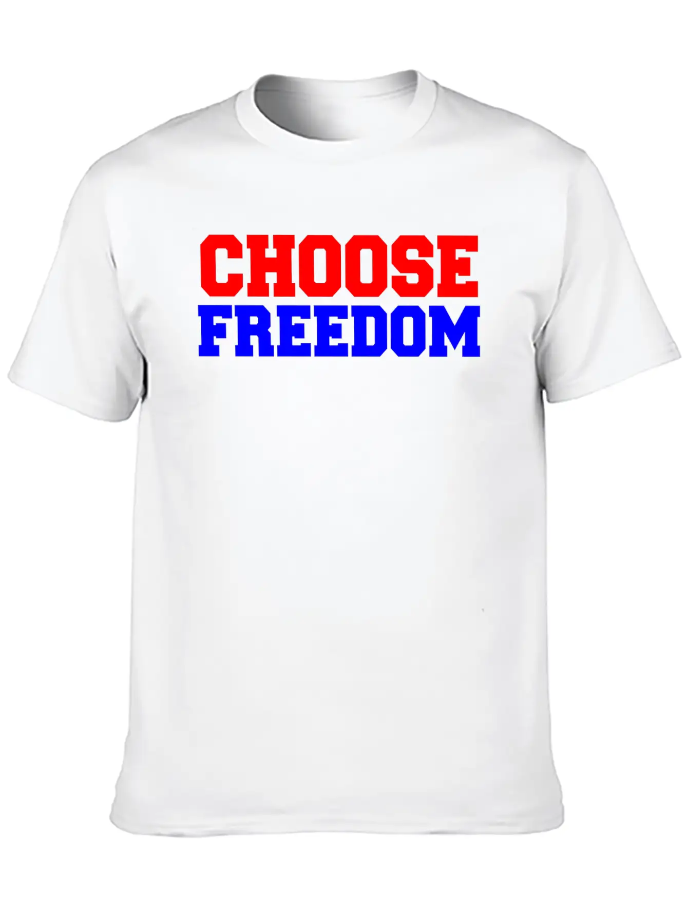 CHOOSE FREEDOM Unisex Short Sleeve Soft Cotton T-Shirt – Casual Everyday Wear