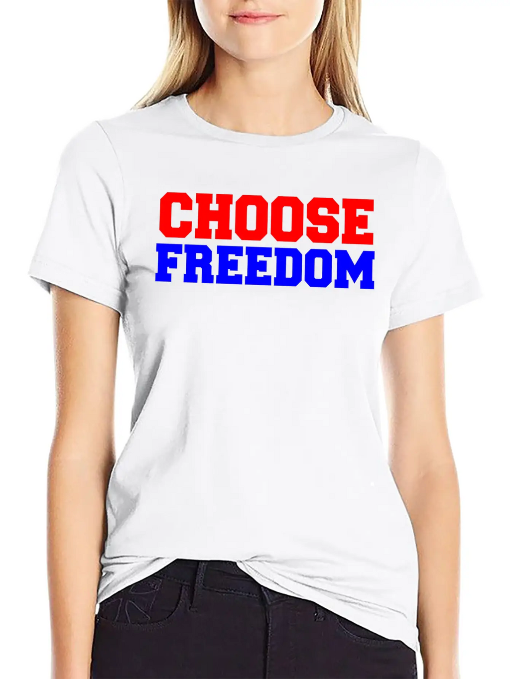 CHOOSE FREEDOM Unisex Short Sleeve Soft Cotton T-Shirt – Casual Everyday Wear