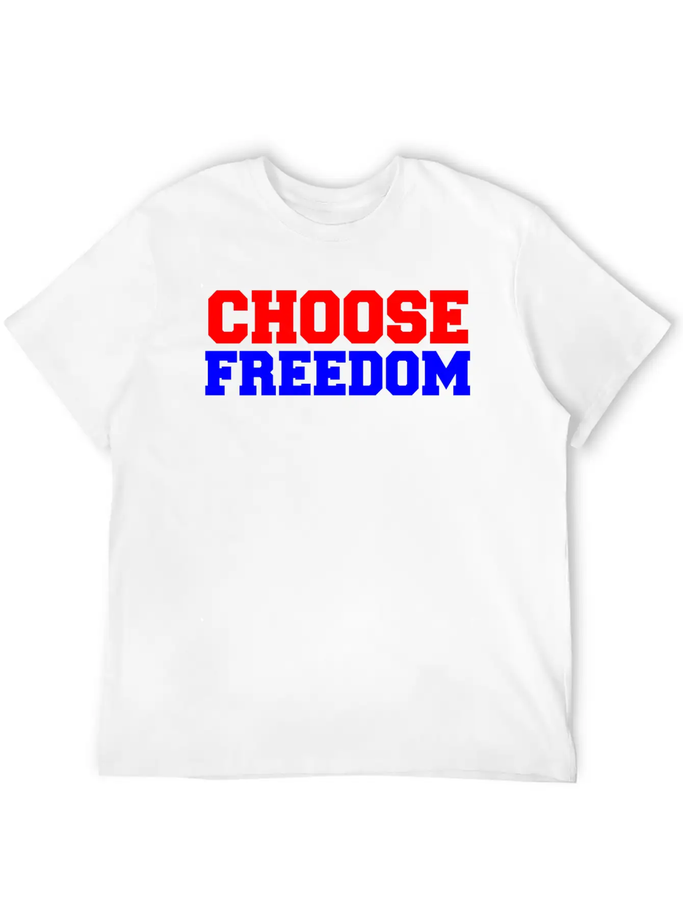 CHOOSE FREEDOM Unisex Short Sleeve Soft Cotton T-Shirt – Casual Everyday Wear