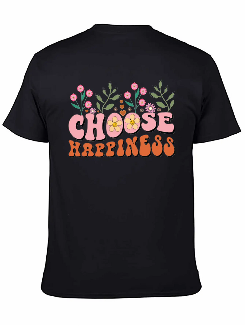 Choose Happiness Unisex Casual T-Shirt – Clean Design For Daily Comfort