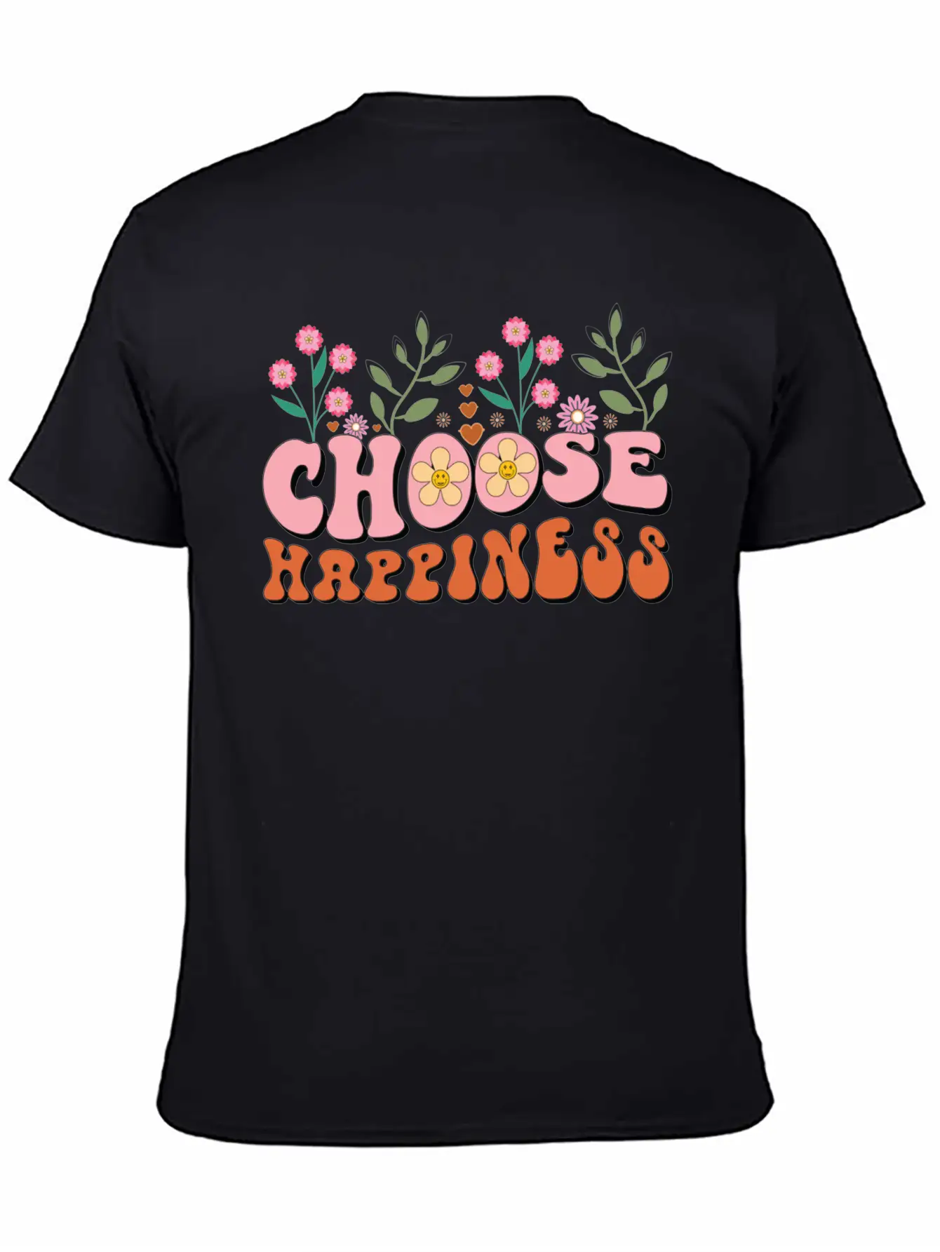 Choose Happiness Unisex Casual T-Shirt – Clean Design For Daily Comfort