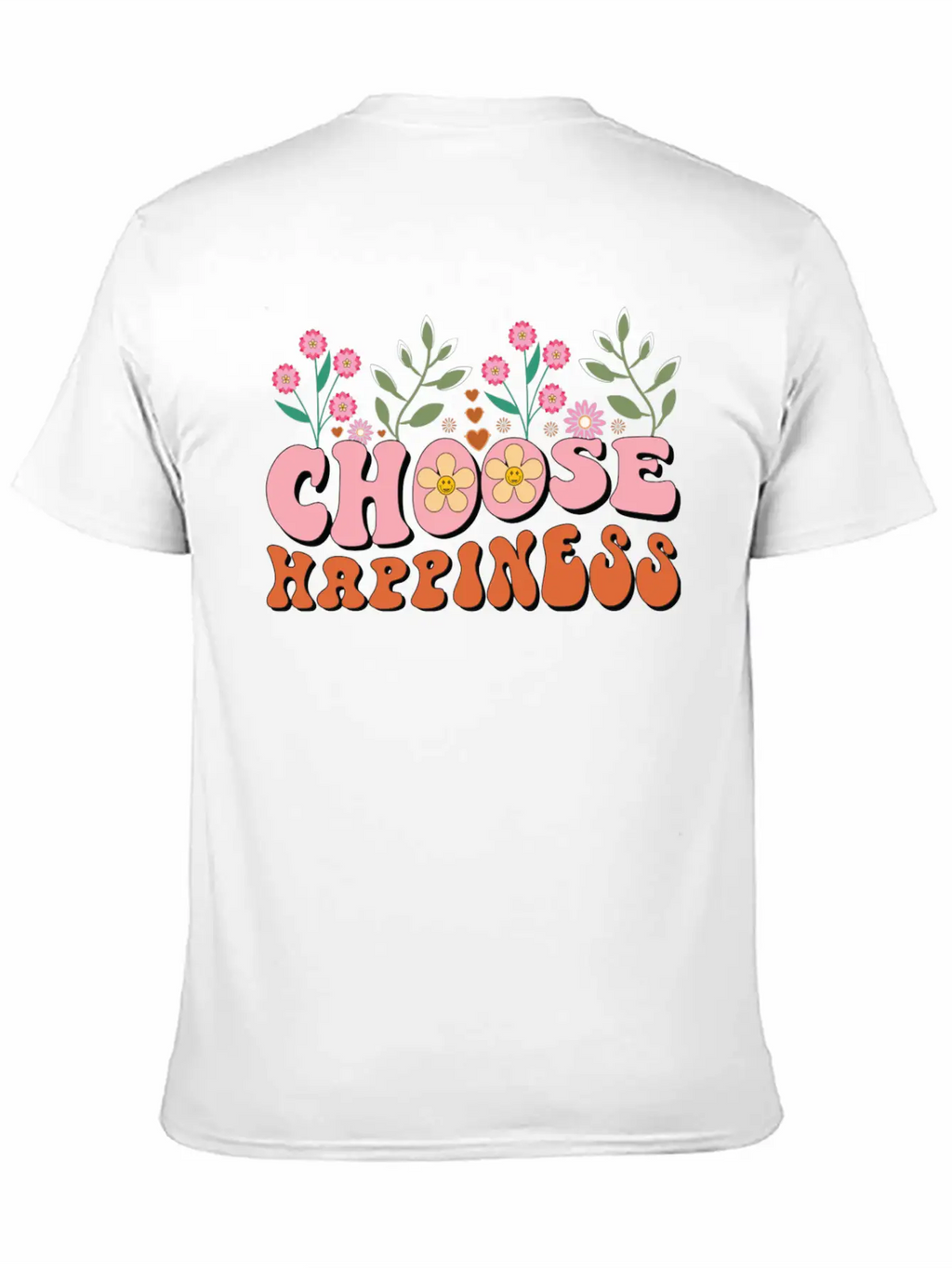 Choose Happiness Unisex Casual T-Shirt – Clean Design For Daily Comfort