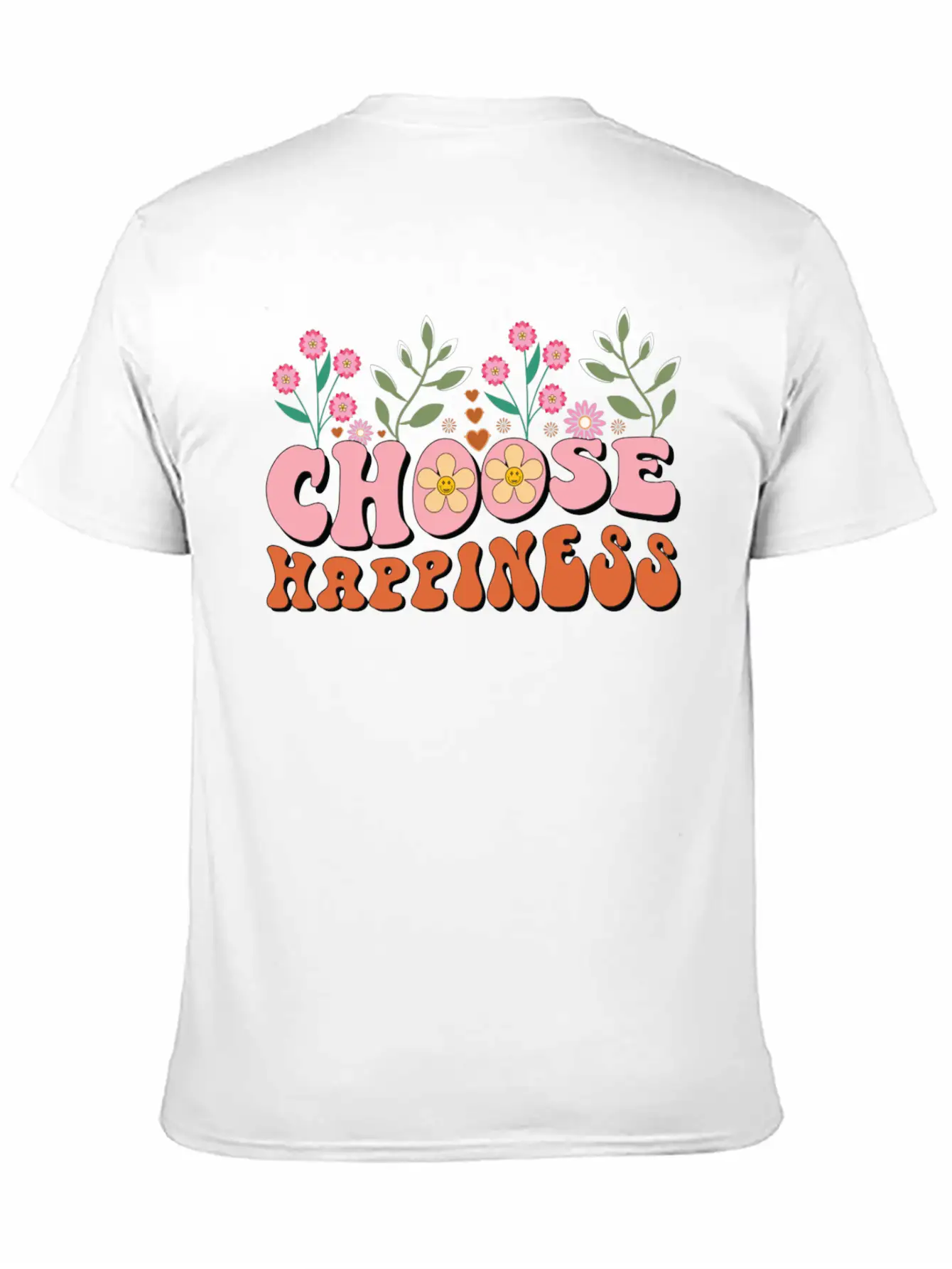 Choose Happiness Unisex Casual T-Shirt – Clean Design For Daily Comfort