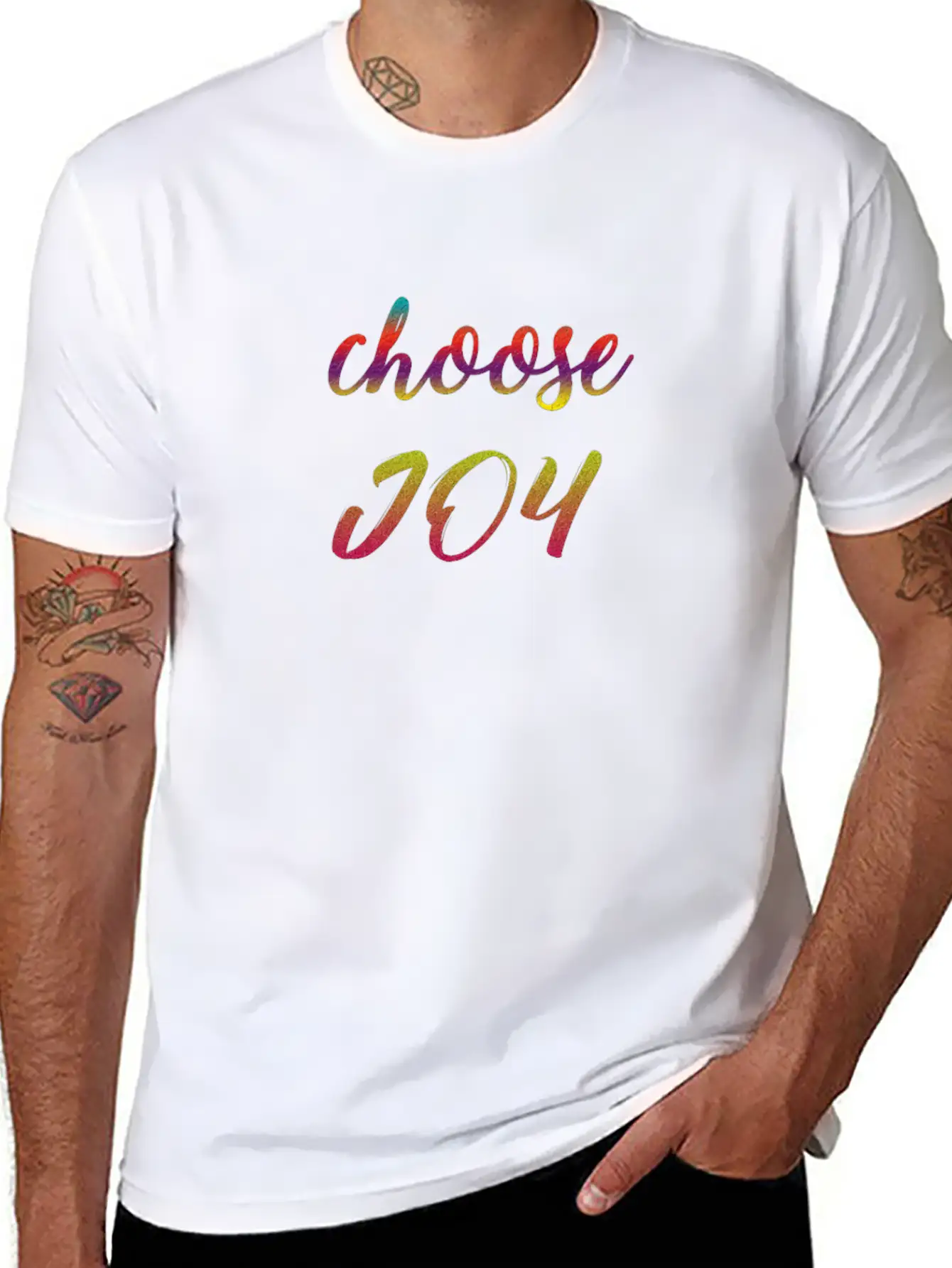 Choose Joy Casual Graphic T-Shirt – Simple And Comfortable Daily Wear