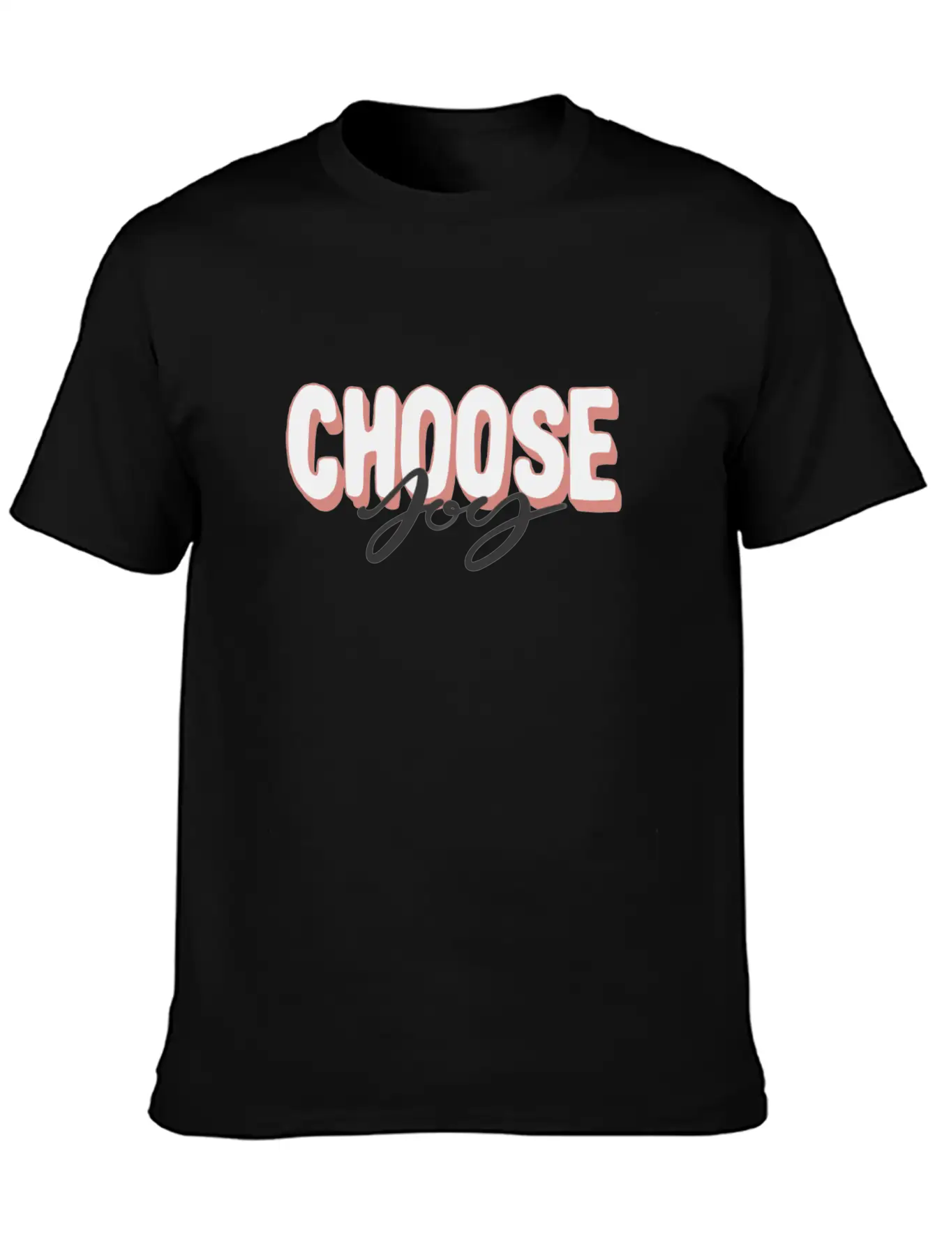 Choose Joy Positive Motivational Quotes Unisex Casual T-Shirt – Clean Design For Daily Comfort