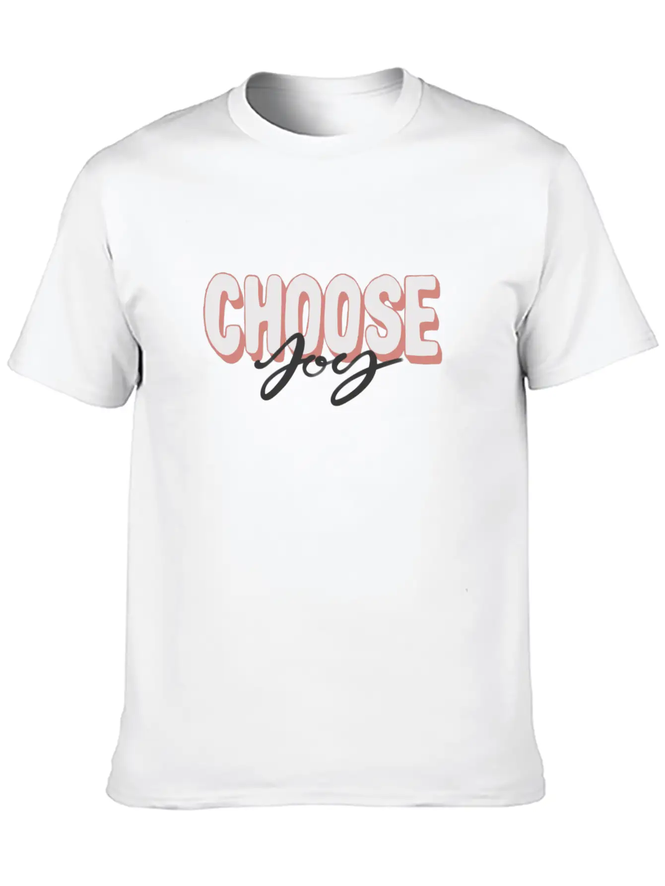 Choose Joy Positive Motivational Quotes Unisex Casual T-Shirt – Clean Design For Daily Comfort