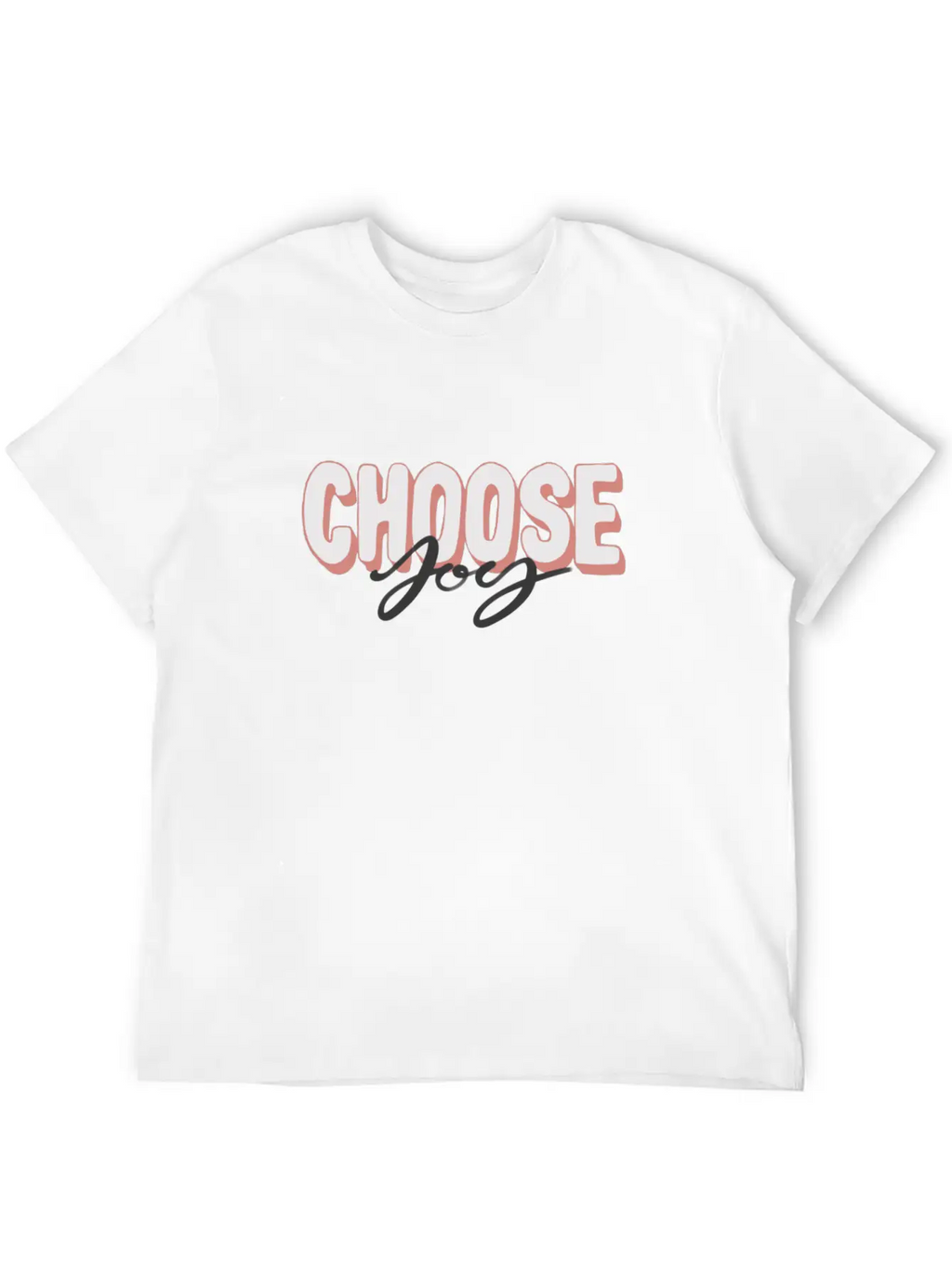 Choose Joy Positive Motivational Quotes Unisex Casual T-Shirt – Clean Design For Daily Comfort
