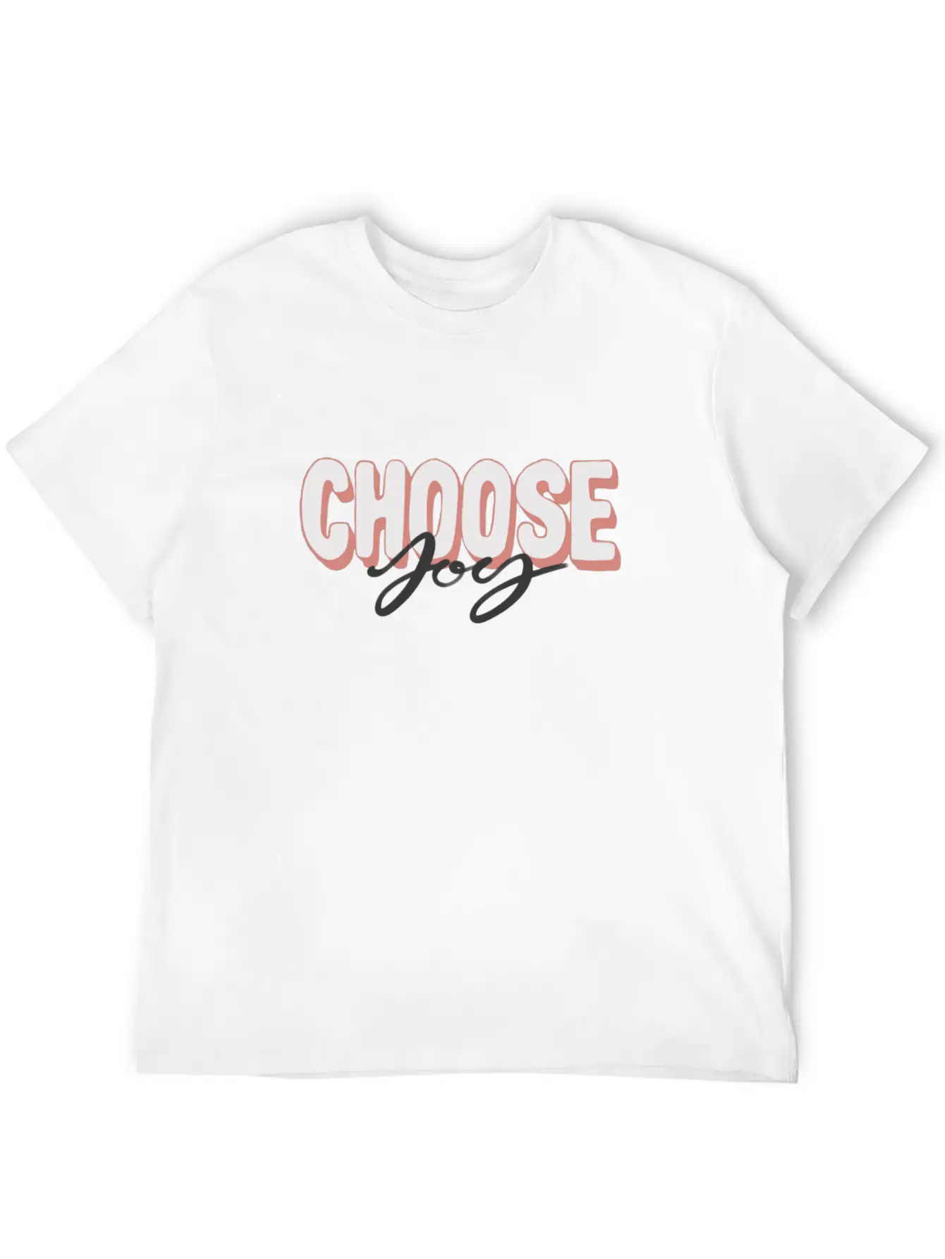 Choose Joy Positive Motivational Quotes Unisex Casual T-Shirt – Clean Design For Daily Comfort