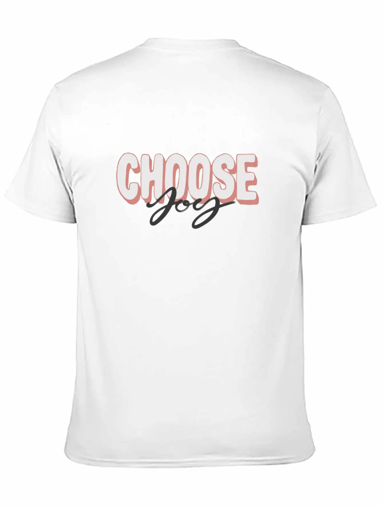 Choose Joy Positive Motivational Quotes Unisex Casual T-Shirt – Clean Design For Daily Comfort