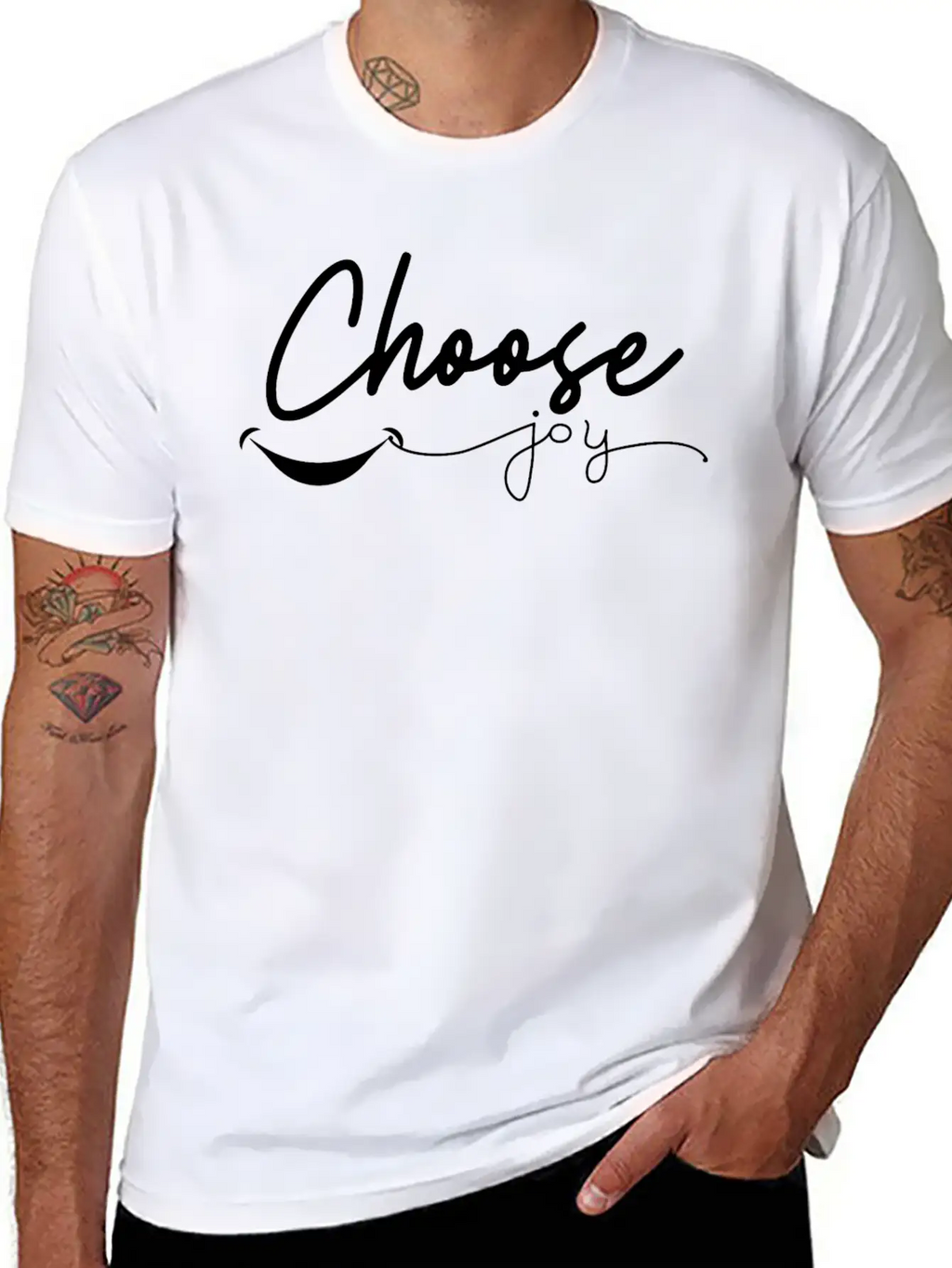 Choose Joy Unisex Casual T-Shirt – Clean Design For Daily Comfort
