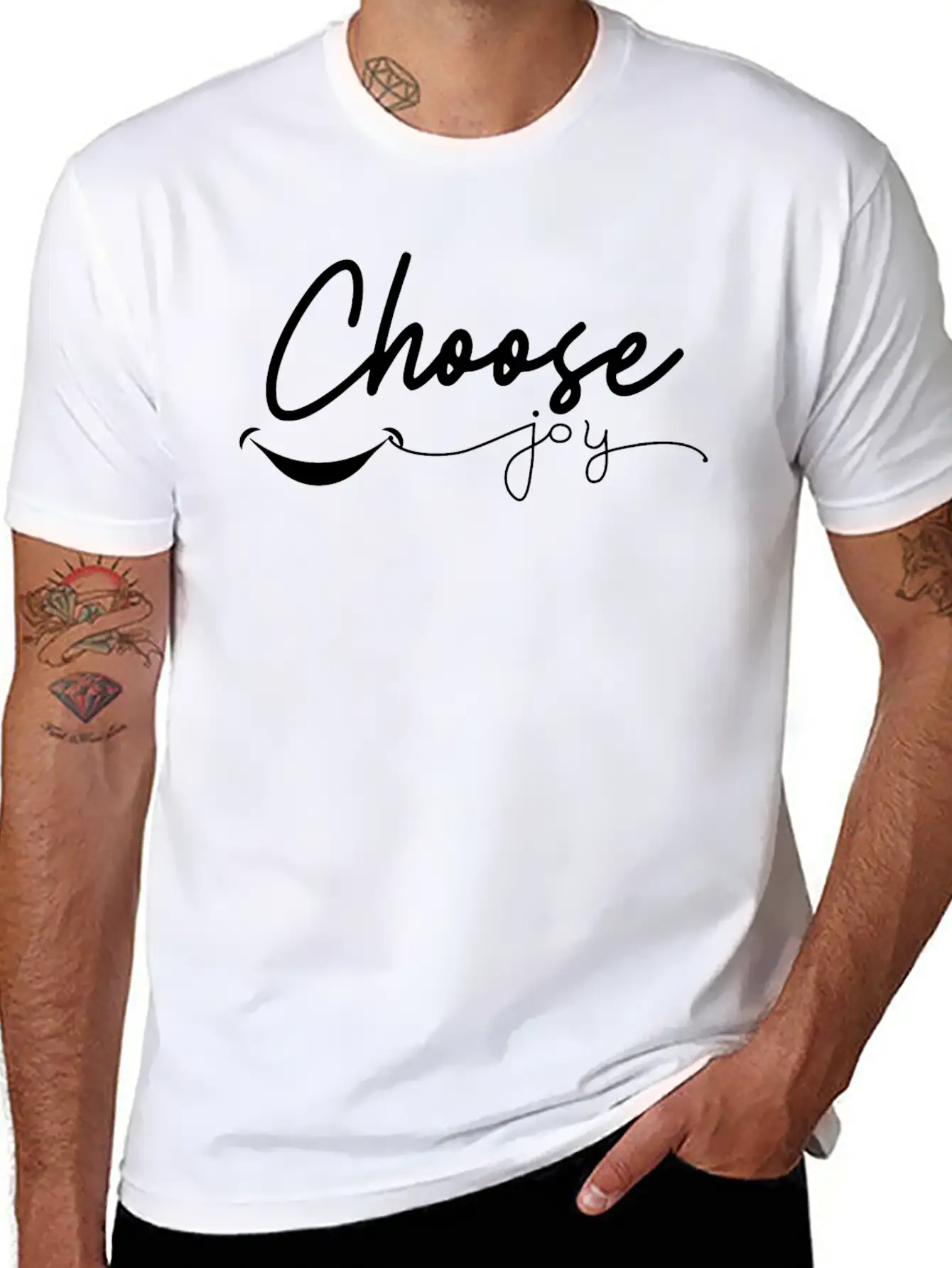Choose Joy Unisex Casual T-Shirt – Clean Design For Daily Comfort