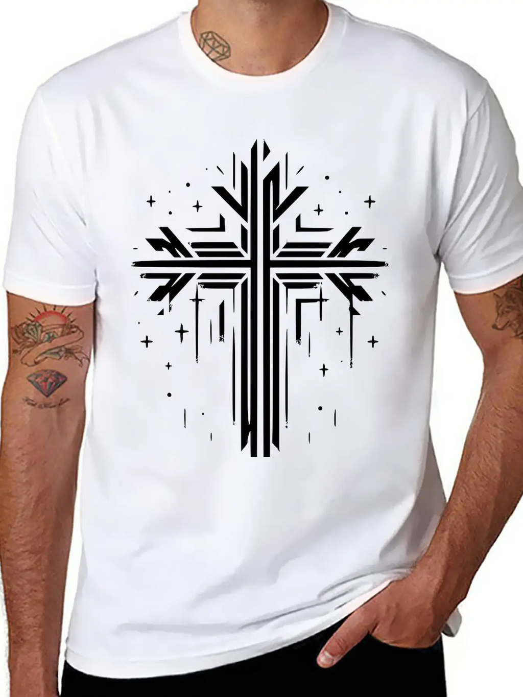 Chris Cross Graffiti Vector Art Path4 Unisex Casual T-Shirt – Clean Design For Daily Comfort