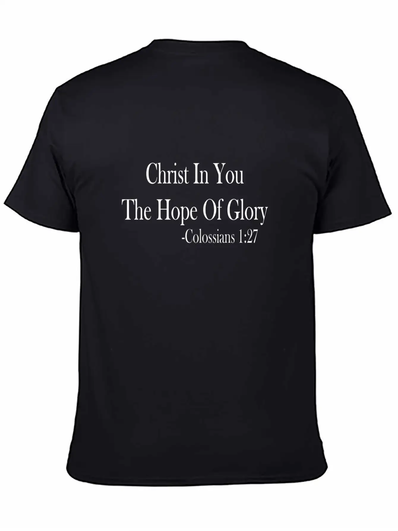 Christ In You Colossians 1:27 Bible Verse - WHText Classic Fit Graphic Tee For Daily Comfort – Unisex Cotton Shirt