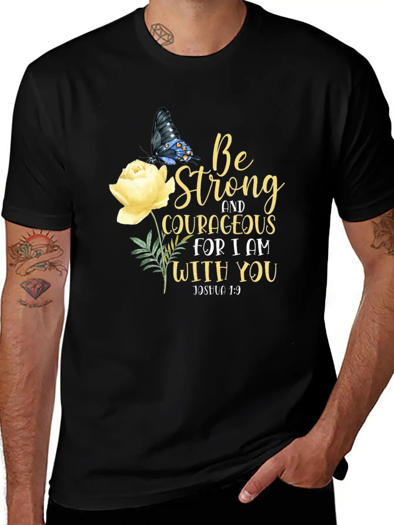 Christian Bible Verse Quote Stylish Everyday T-Shirt – Unisex Basic Cotton Tee