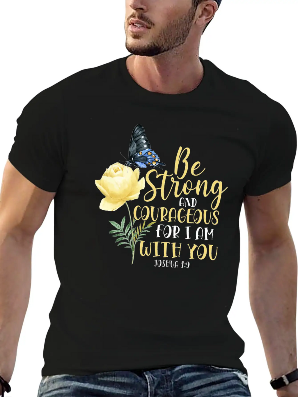 Christian Bible Verse Quote Stylish Everyday T-Shirt – Unisex Basic Cotton Tee