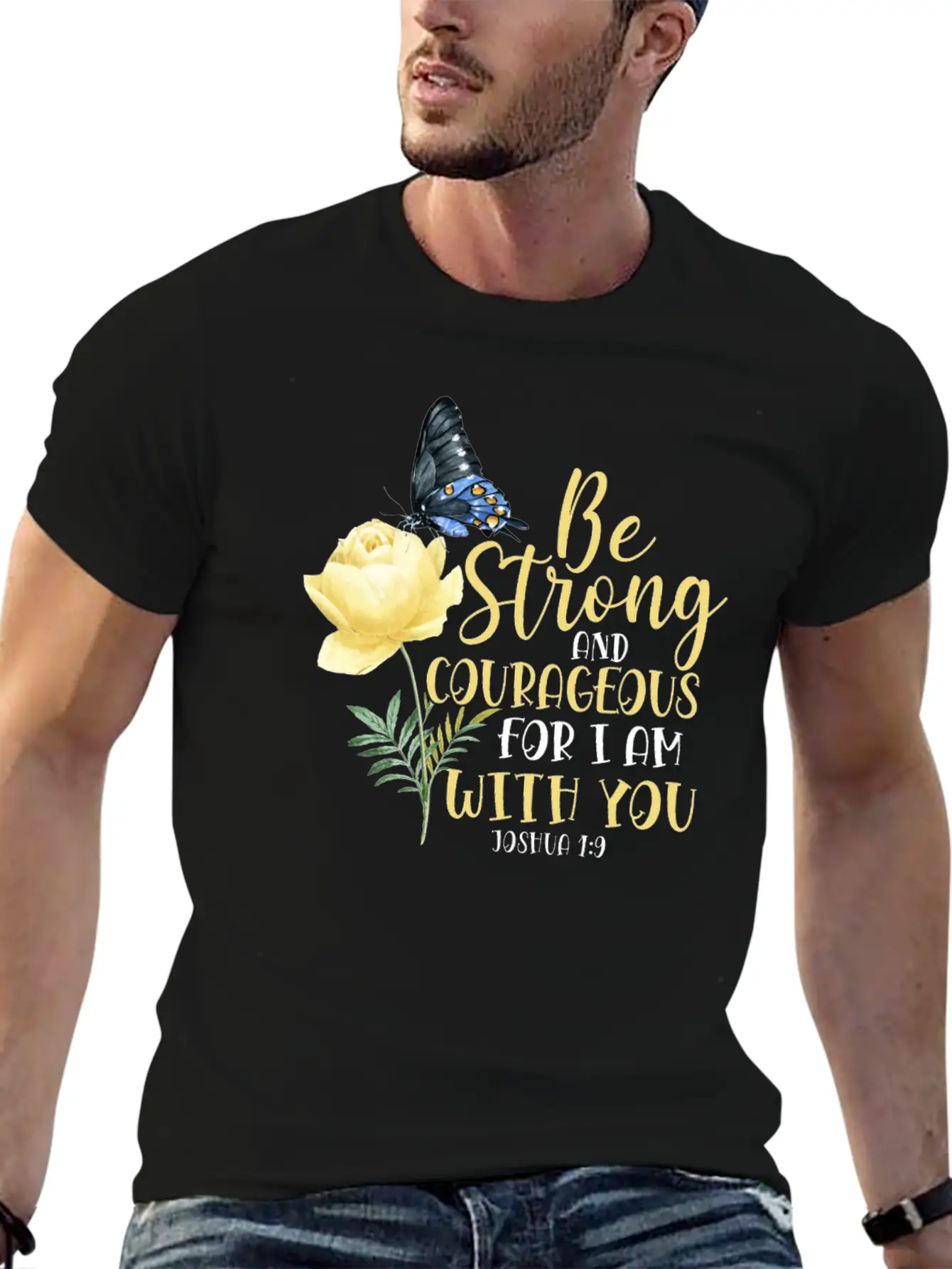 Christian Bible Verse Quote Stylish Everyday T-Shirt – Unisex Basic Cotton Tee