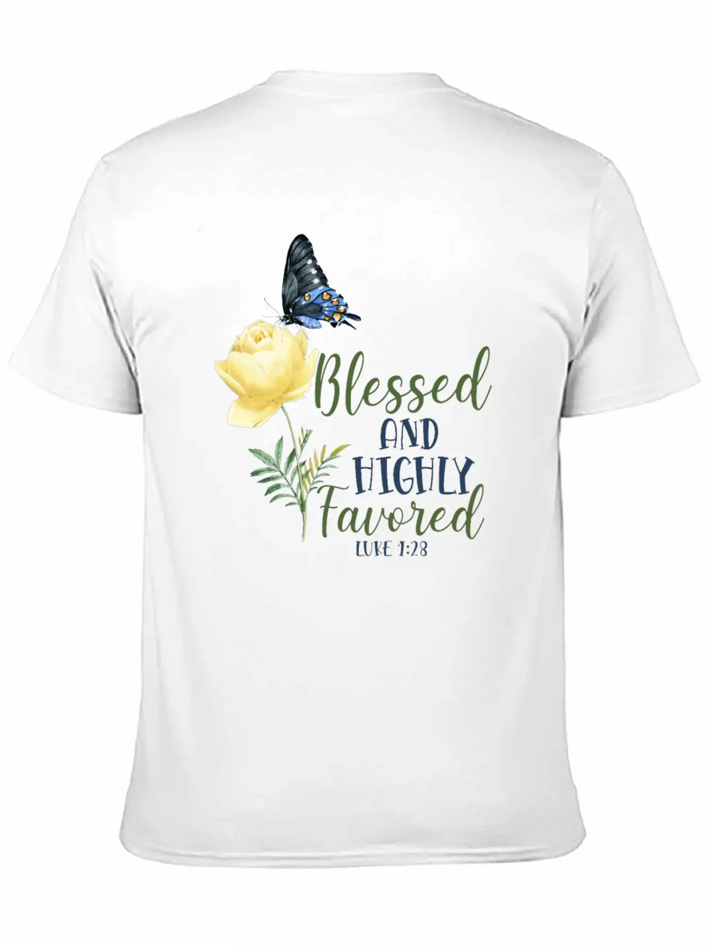 Christian Bible Verse Quote Unisex Short Sleeve Soft Cotton T-Shirt – Casual Everyday Wear