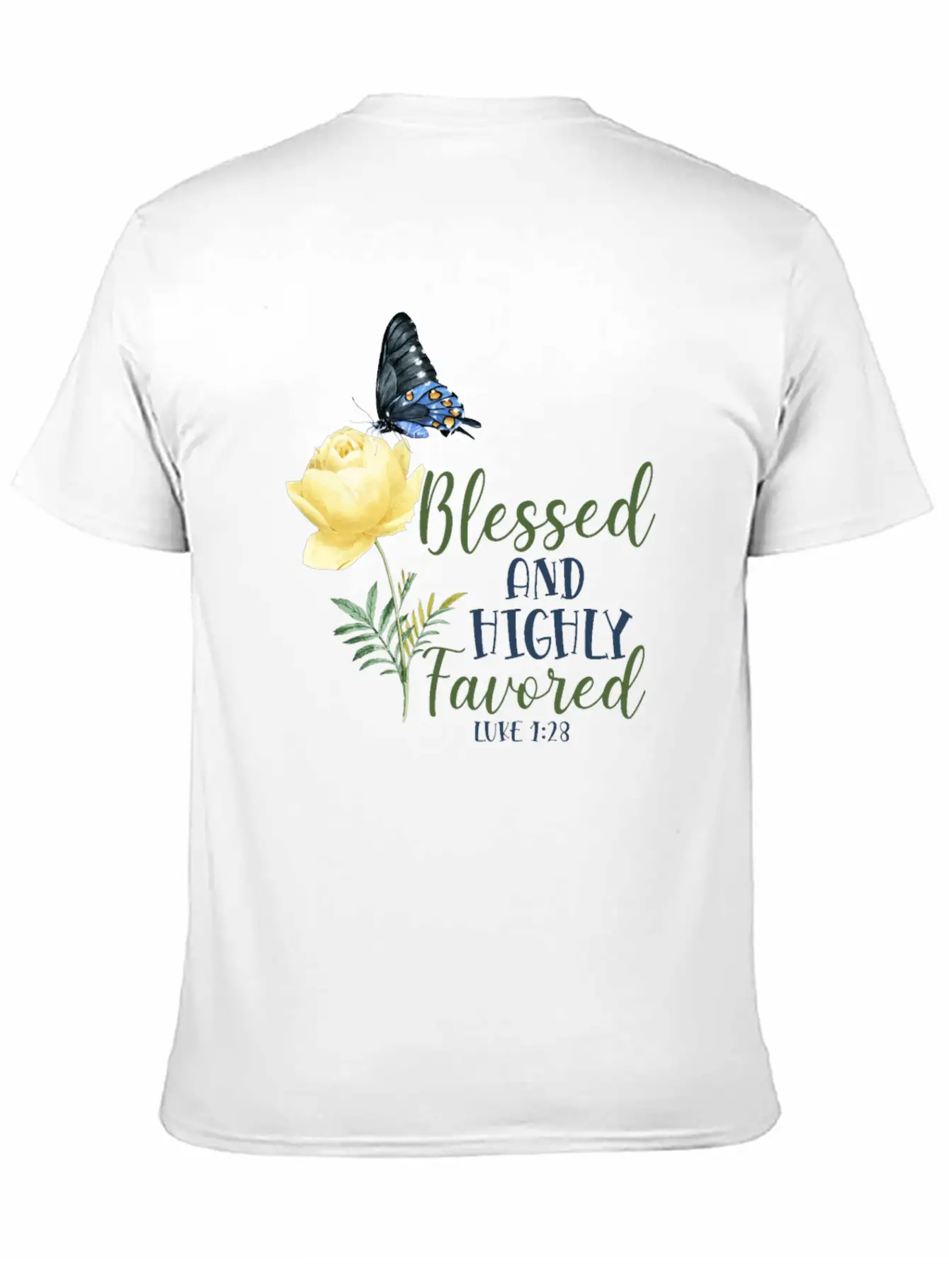Christian Bible Verse Quote Unisex Short Sleeve Soft Cotton T-Shirt – Casual Everyday Wear